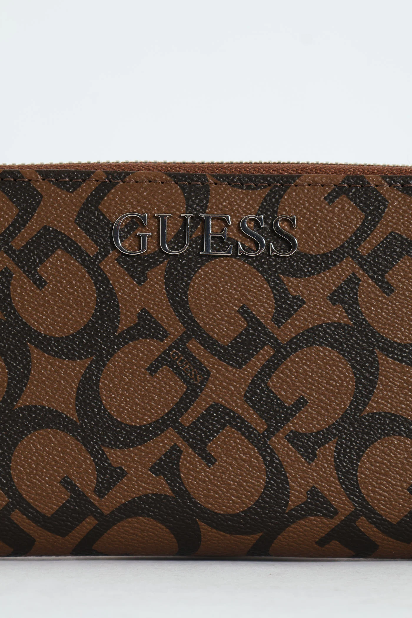 Abbas Large Zip Around Purse - Dark Brown - Image 7