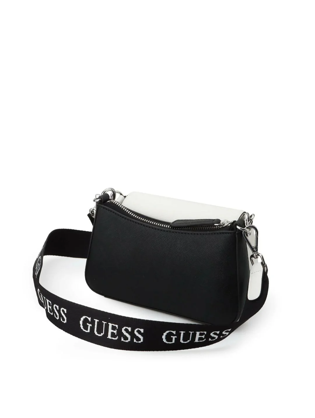 Abbie Mini Crossbody Top Zip Bag - White - Image 3