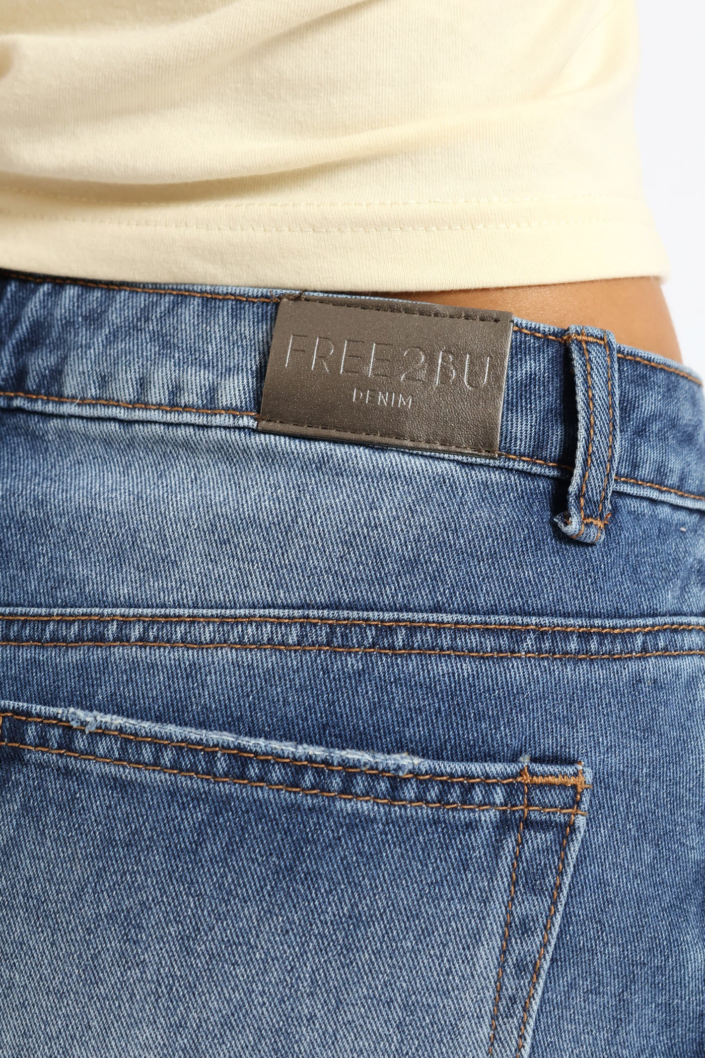 Abraised Raw Hem Denim Mini Skirt - Salty Dark Wash - Image 5