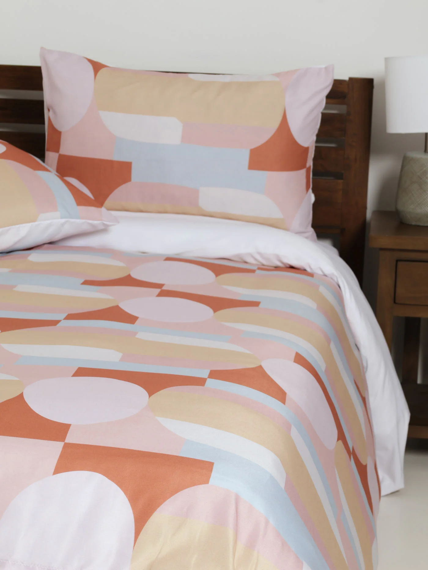 Abstract Block Printed Duvet Cover Set - Image 2