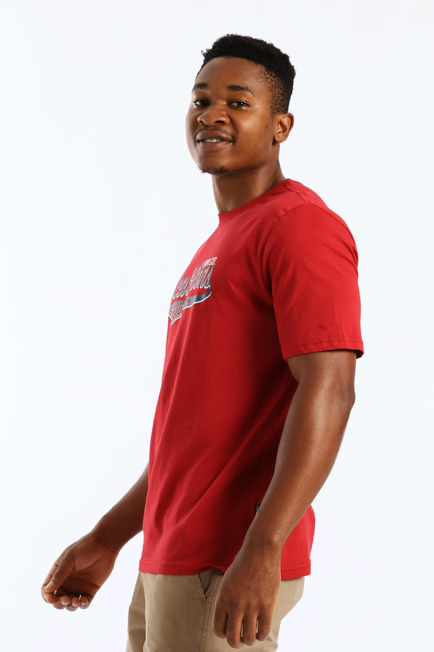 Aces & Icon Denim Co. Tee - Dark Red - Image 3