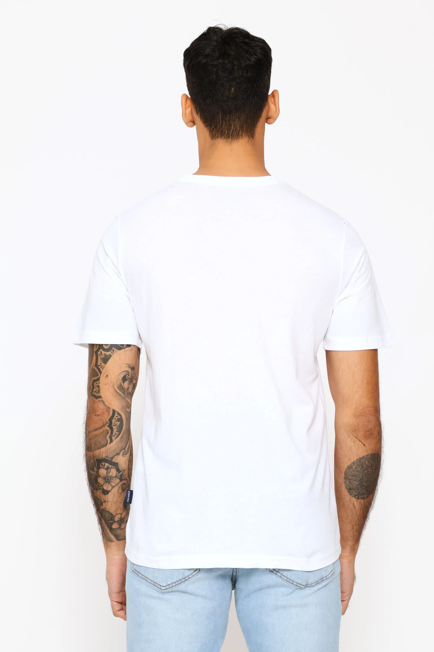 Aces & Icons Tropical Script Tee - White - Image 4