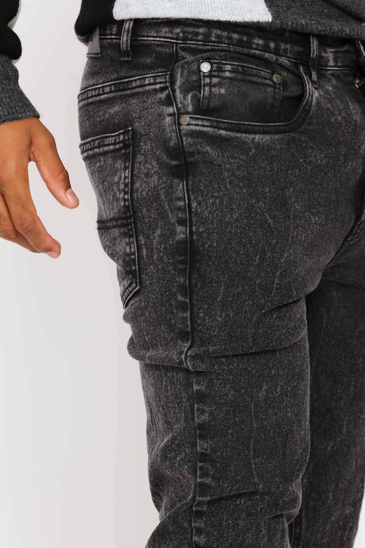 Acid Super Skinny Denim - Black - Image 5
