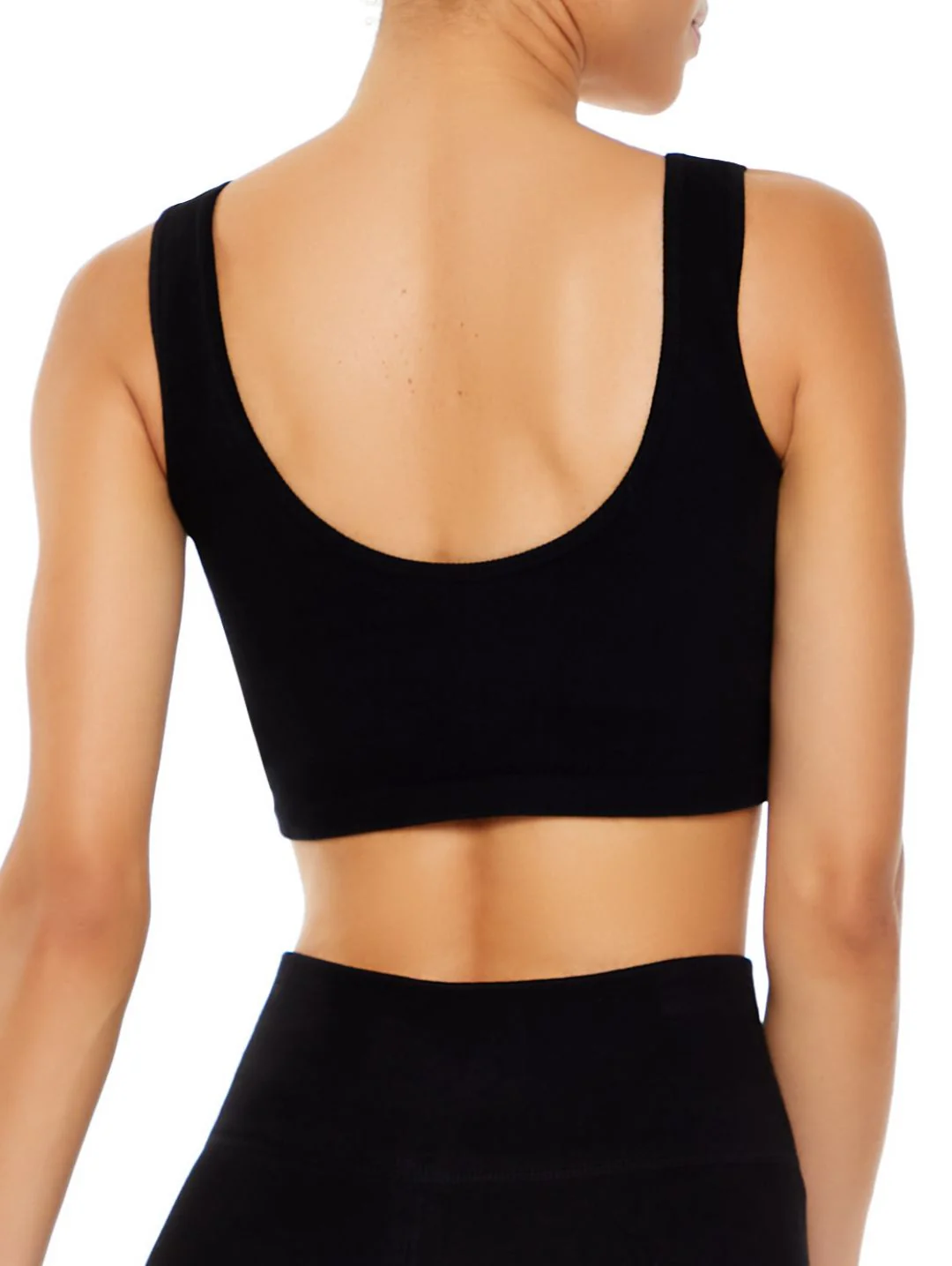 Active Longline Sport Bra - Black - Image 3
