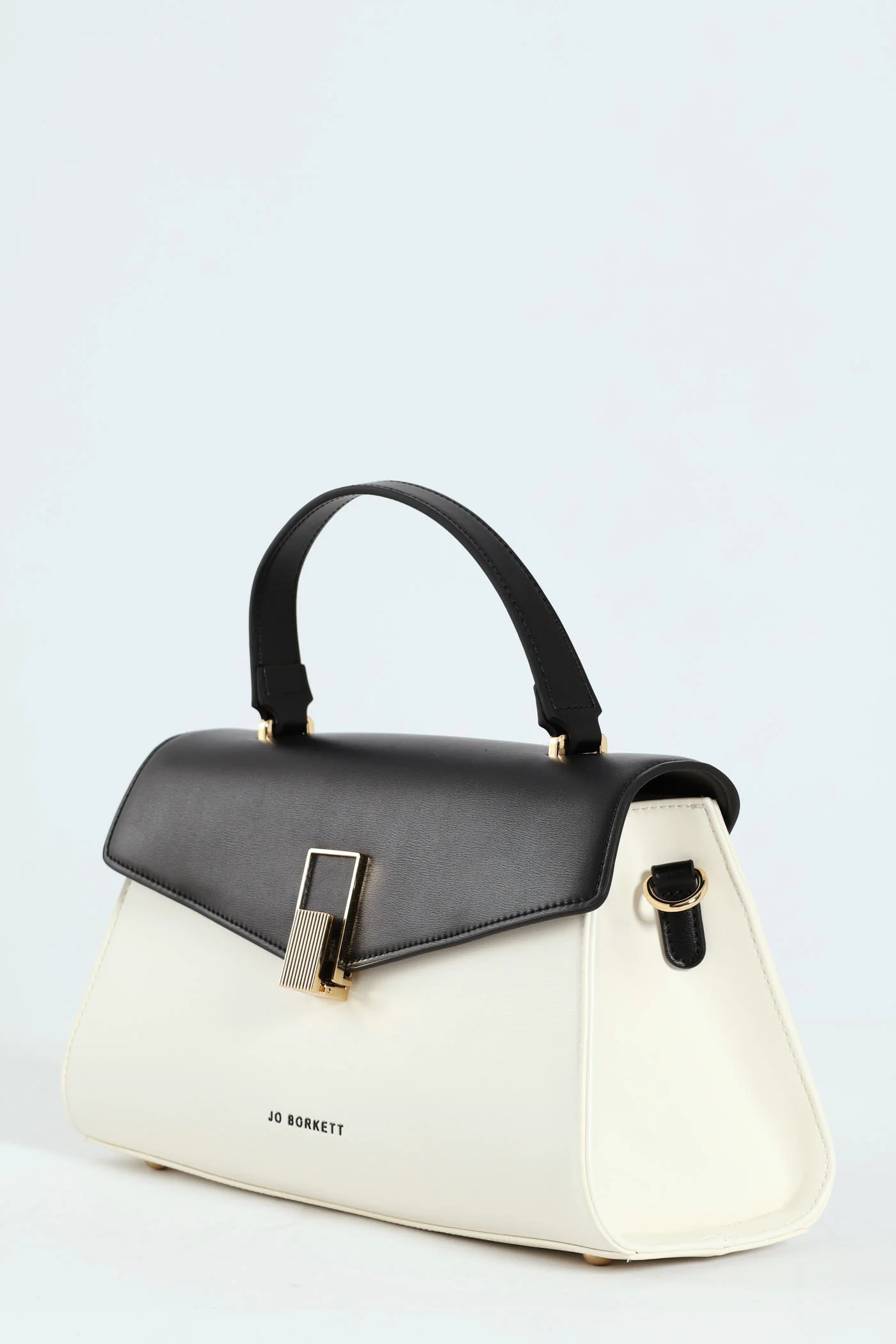 Addison Flapover Sling Bag - Black/White - Image 3