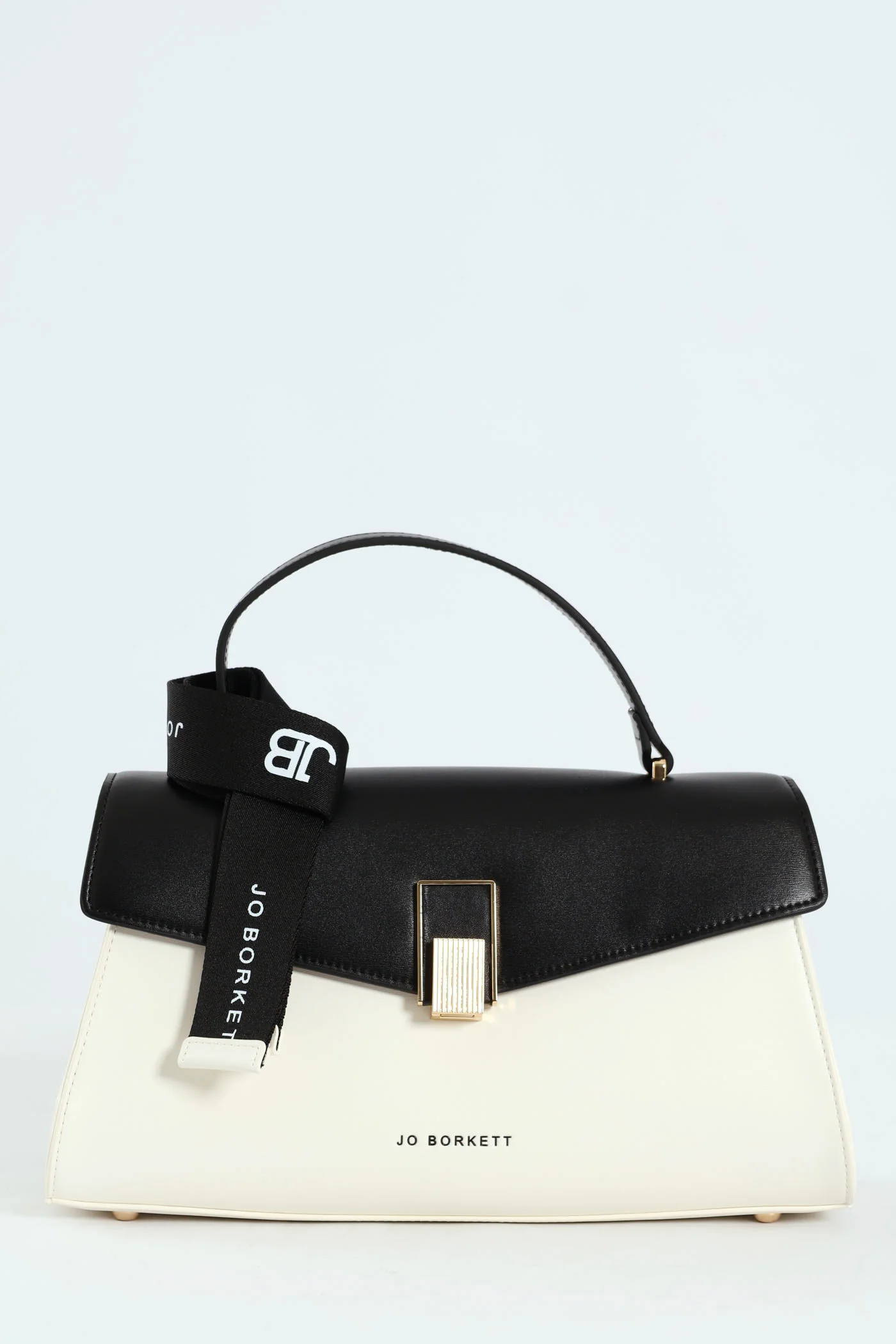 Addison Flapover Sling Bag - Black/White - Image 7