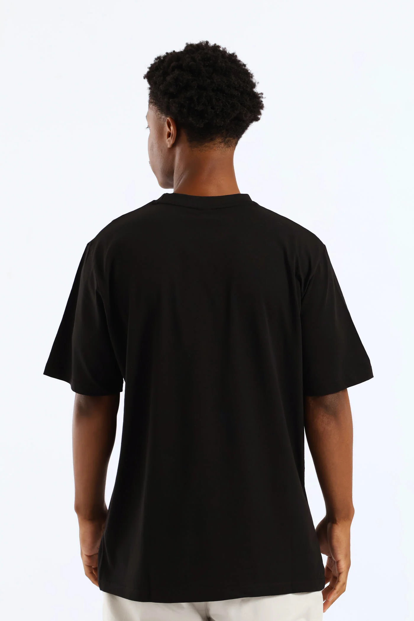Adrian Crewneck Tee - Black - Image 4