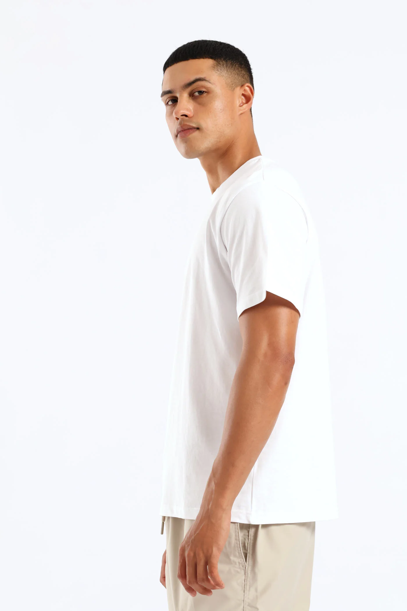 Adrian Crewneck Tee - White - Image 3