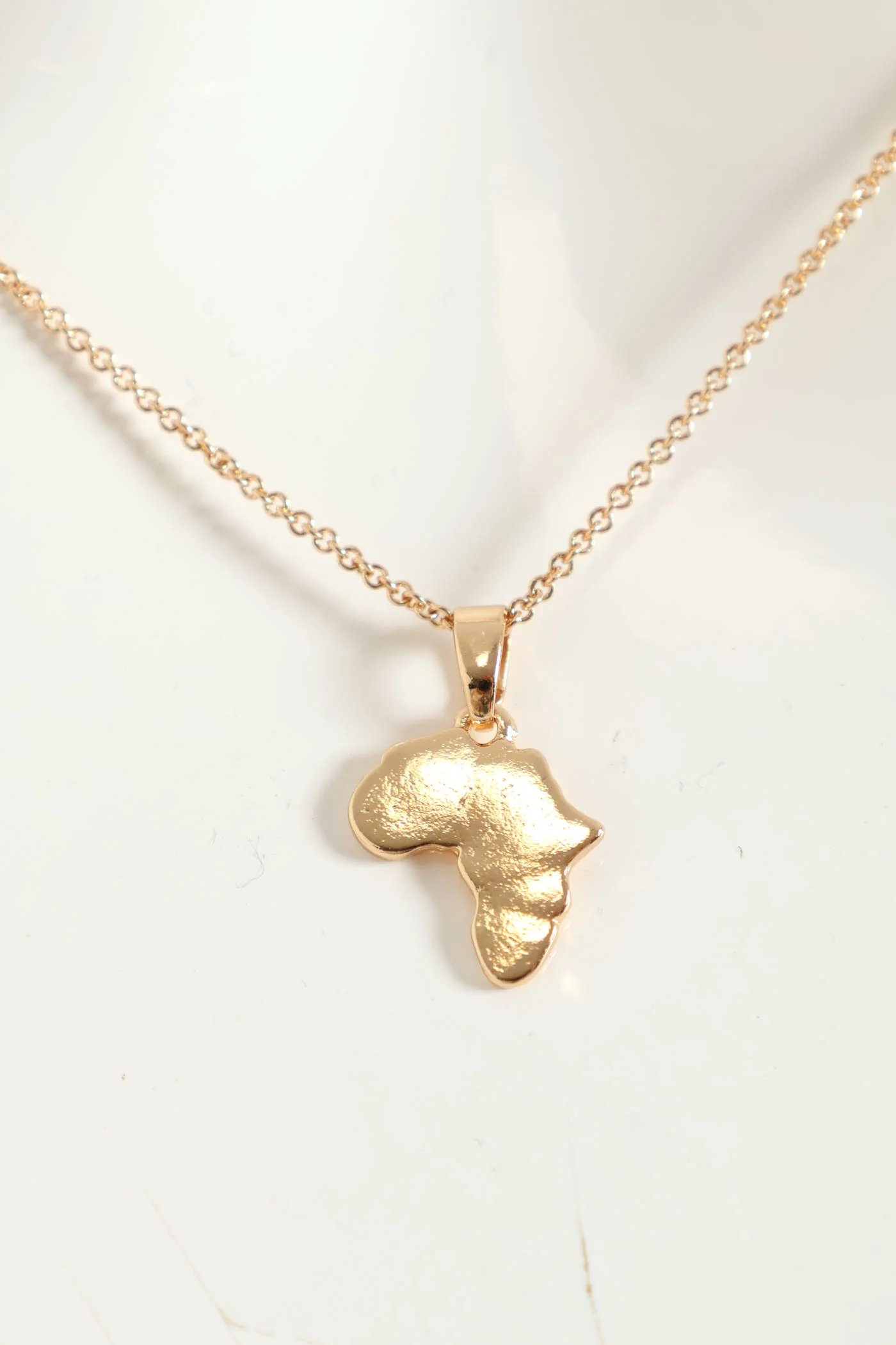Africa Pendant Necklace - Gold - Image 2