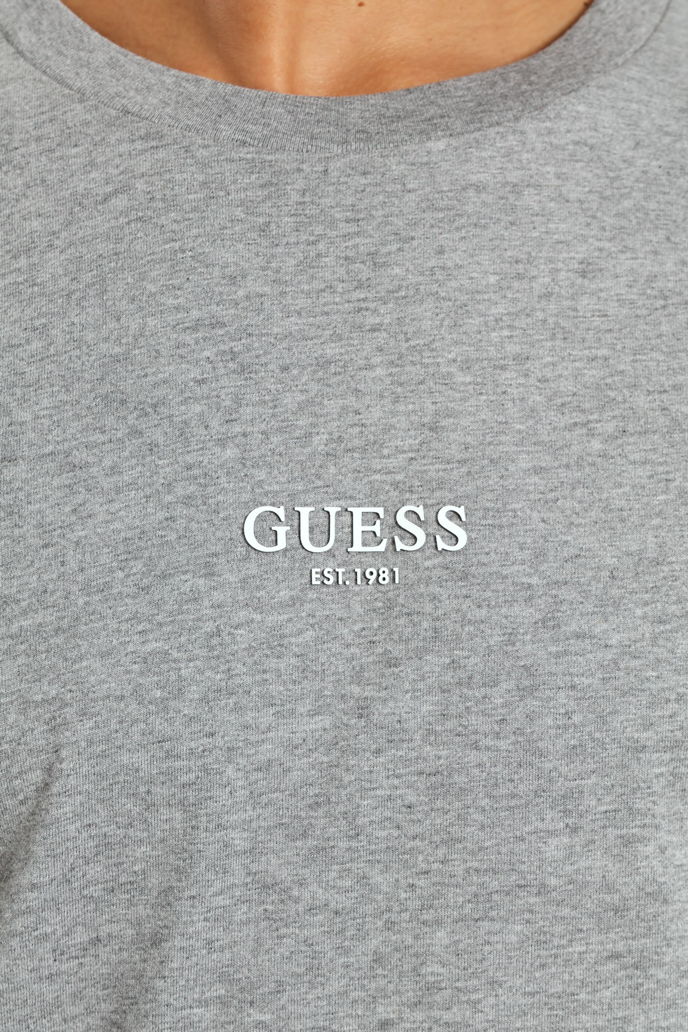 Aidy Cotton Tee - Grey Melange - Image 2