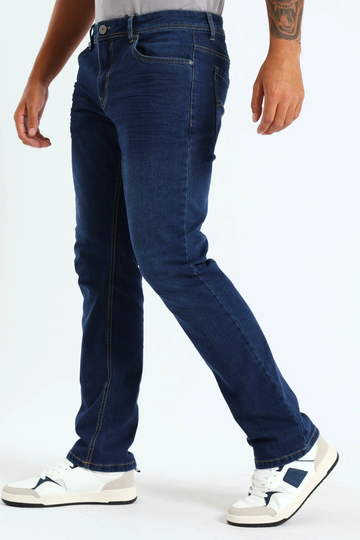 Alcazar Straight Leg Denim Jean - Med Wash - Image 2