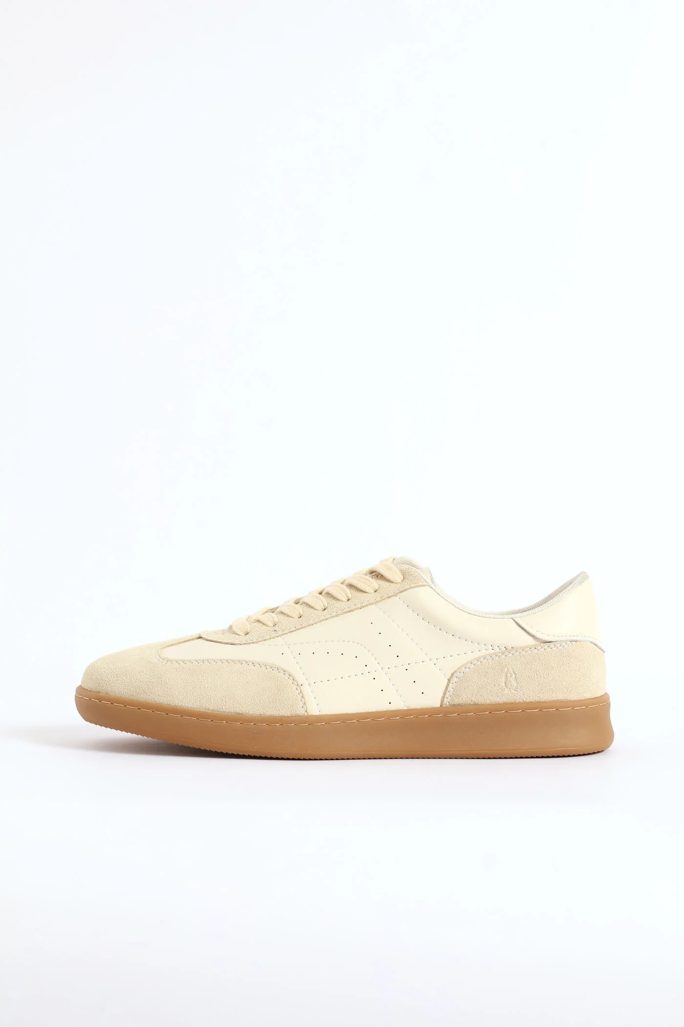 Alec Leather Court Sneaker - Beige - Image 3