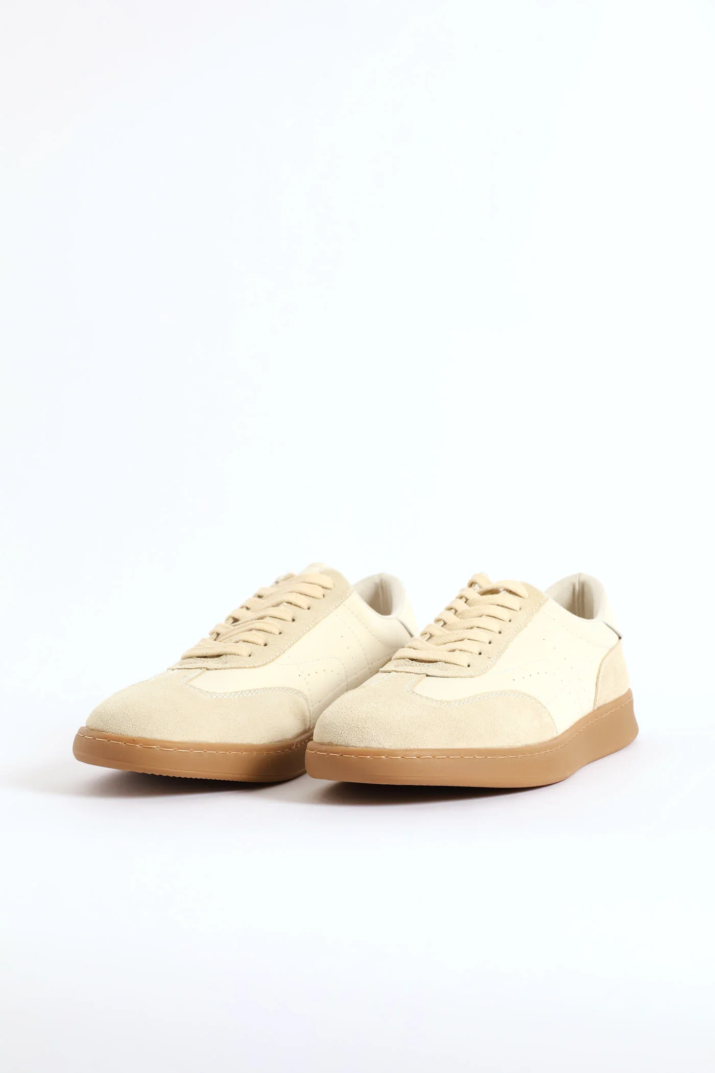 Alec Leather Court Sneaker - Beige - Image 4