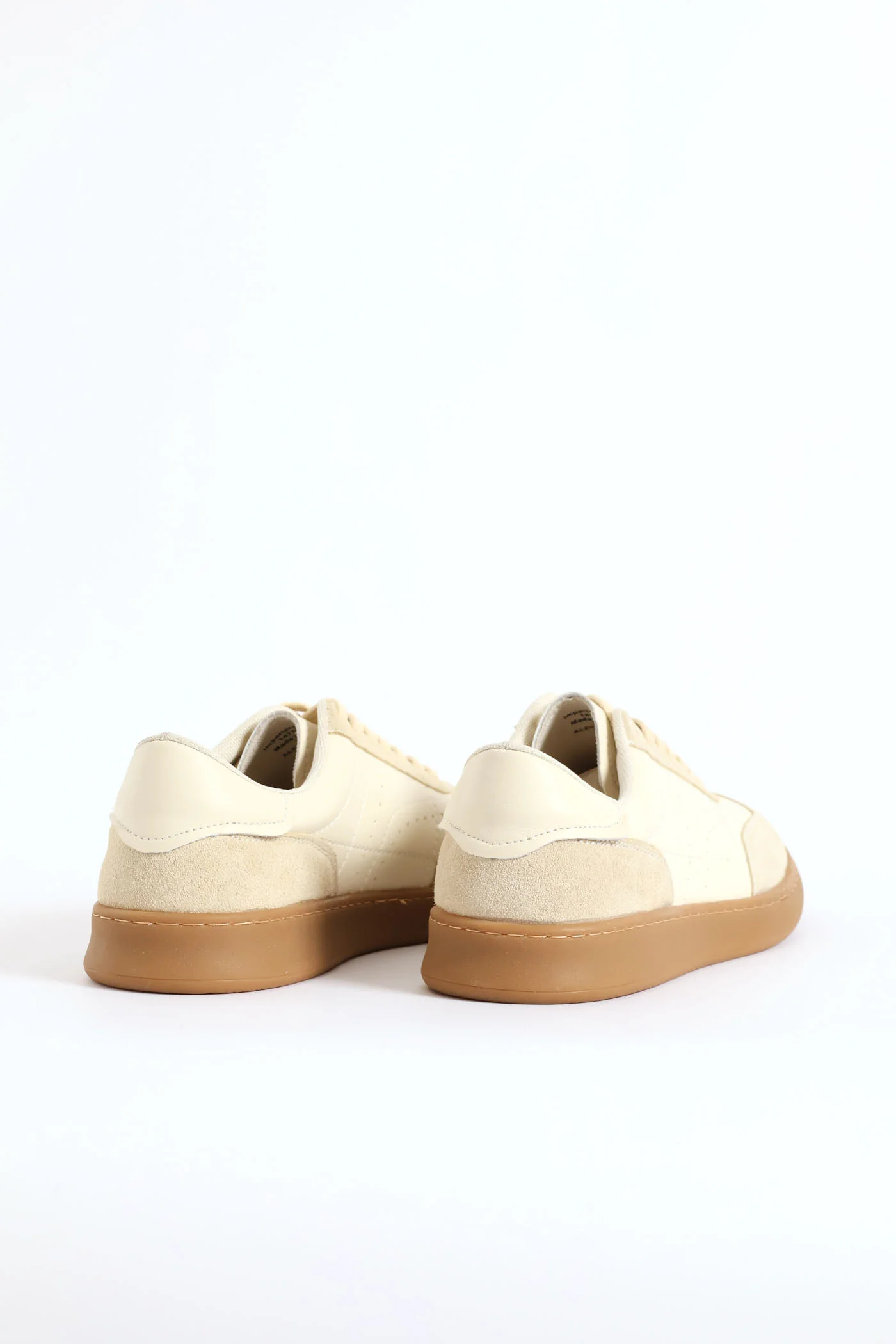 Alec Leather Court Sneaker - Beige - Image 5