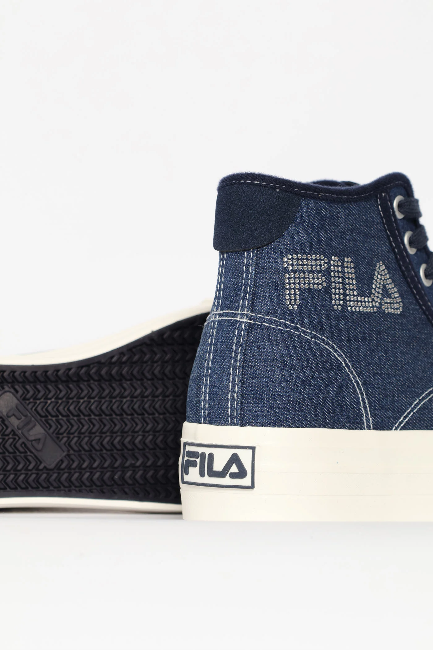 Alessia Platform High Top Sneaker - Denim - Image 2