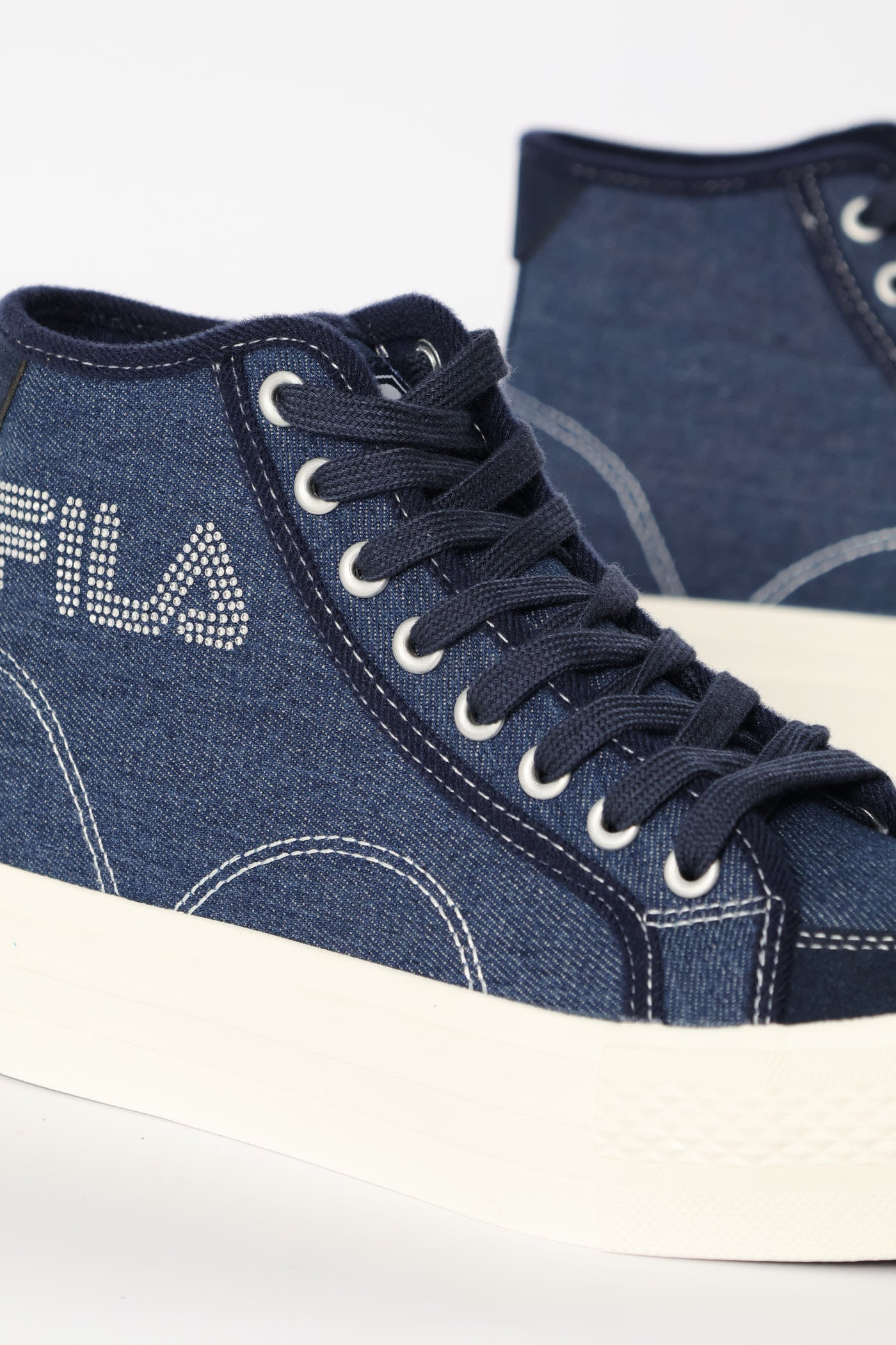 Alessia Platform High Top Sneaker - Denim - Image 5