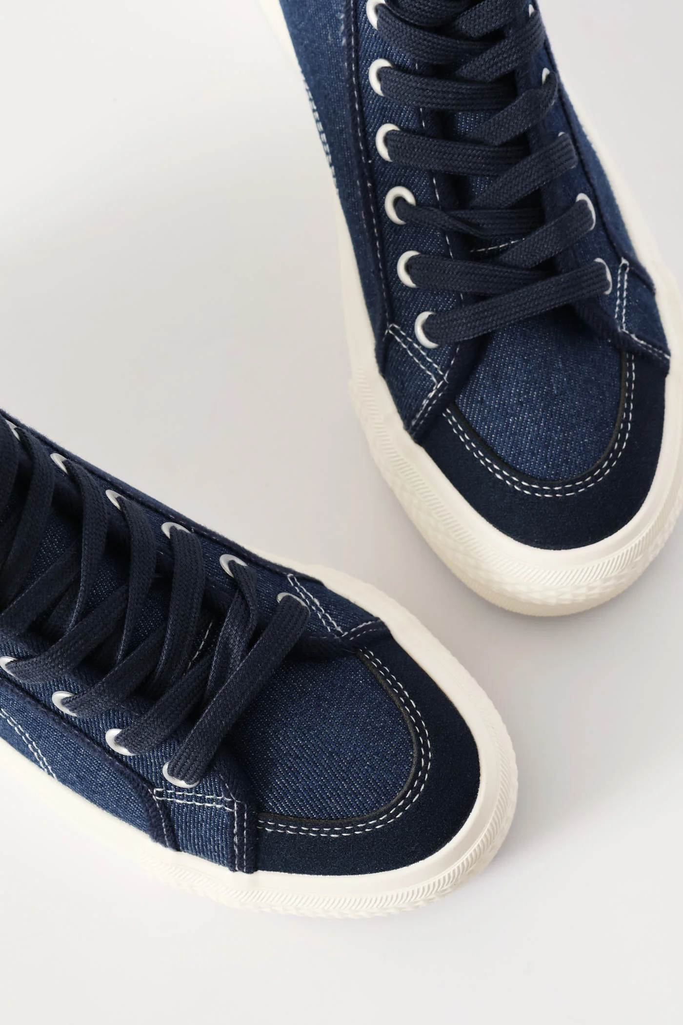 Alessia Platform High Top Sneaker - Denim - Image 6
