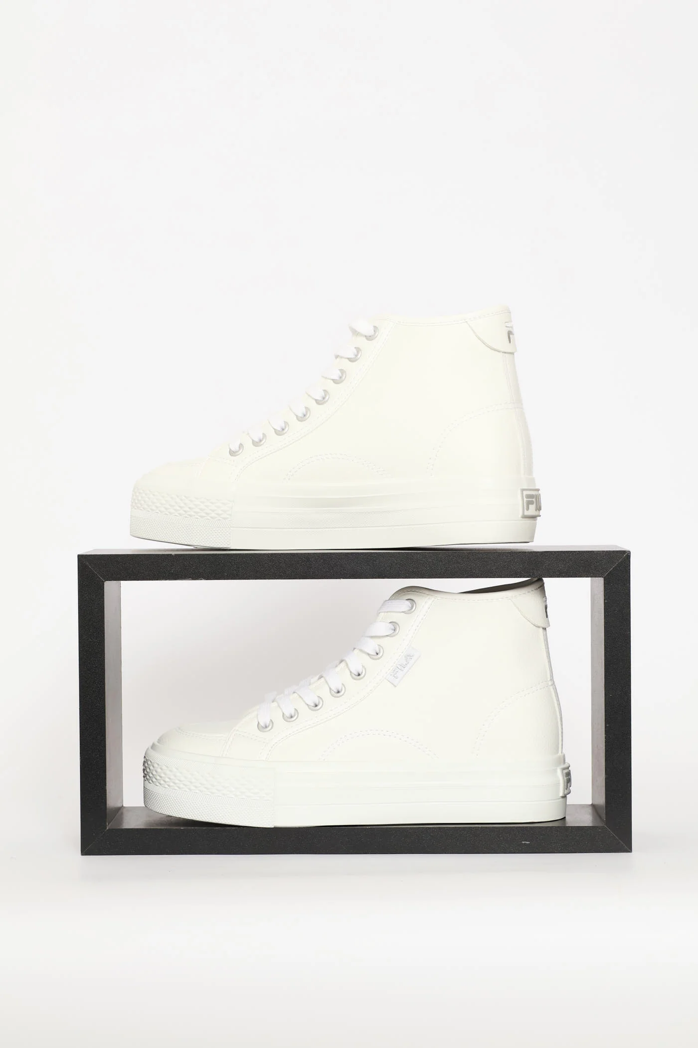 Alessia Platform High Top Sneaker - White - Image 3