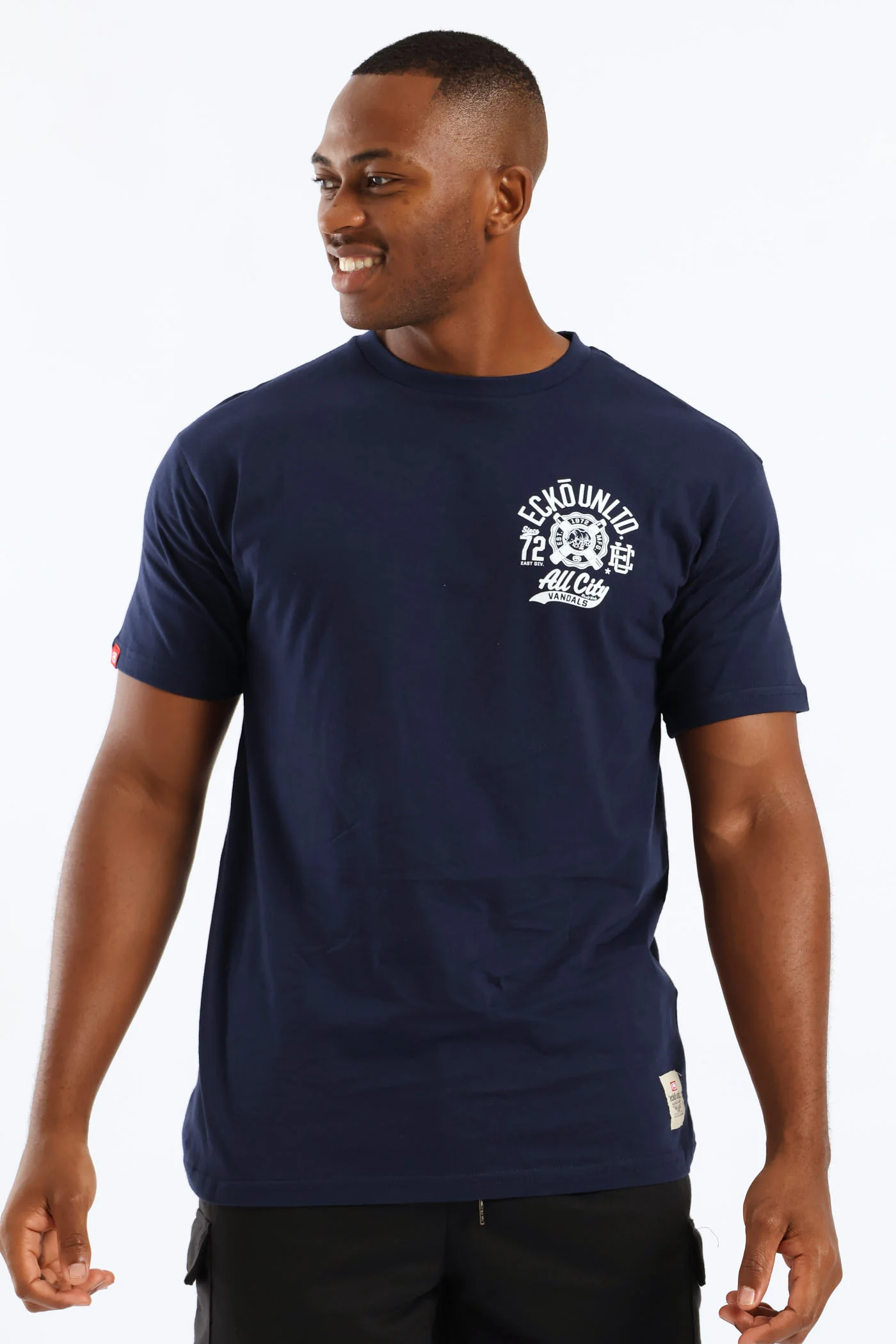 All City Bk Print Tee - Navy - Image 2
