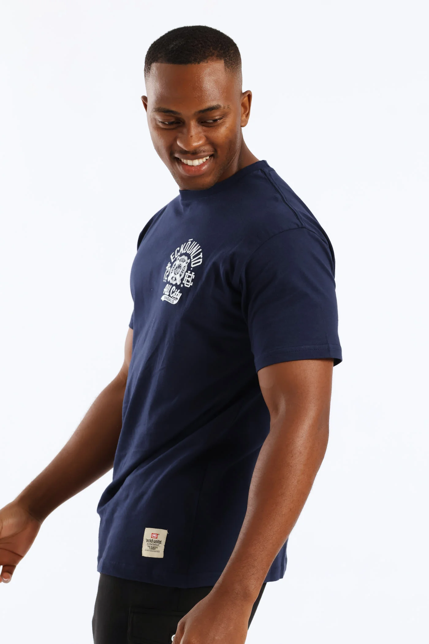 All City Bk Print Tee - Navy - Image 6
