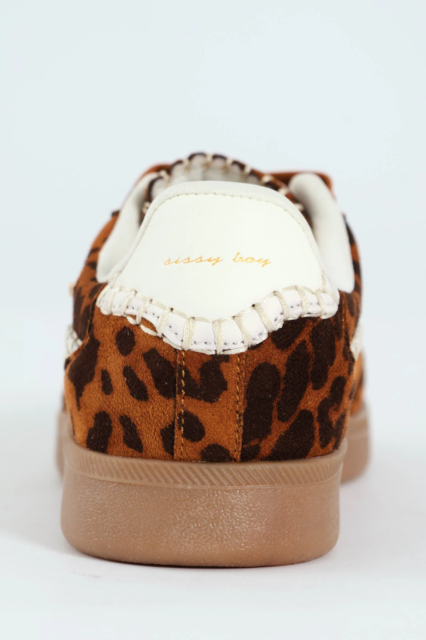 All Over Leopard Print Gum Outsole Sneaker - Brown - Image 3
