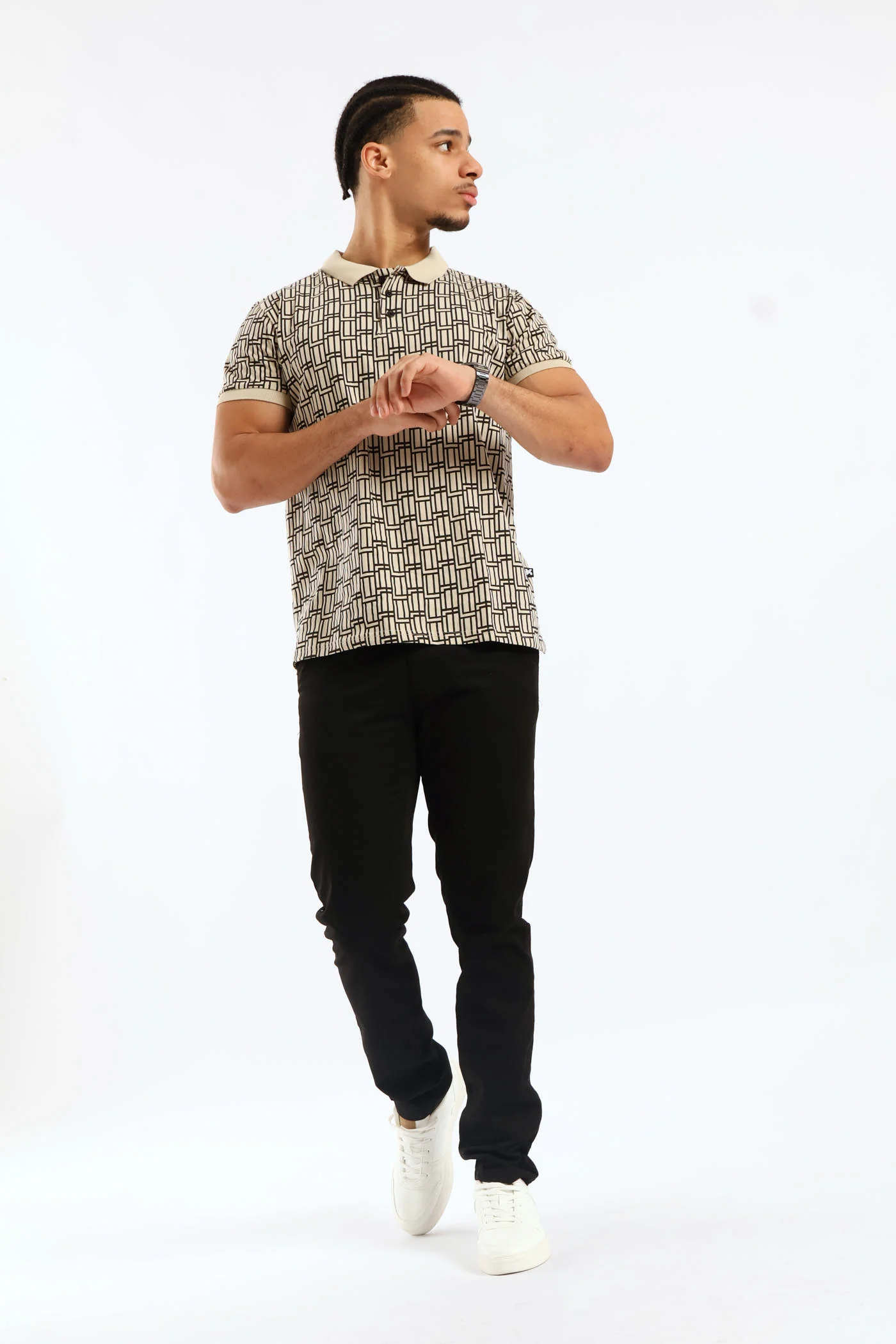 All Over Print Golfer - Stone - Image 5