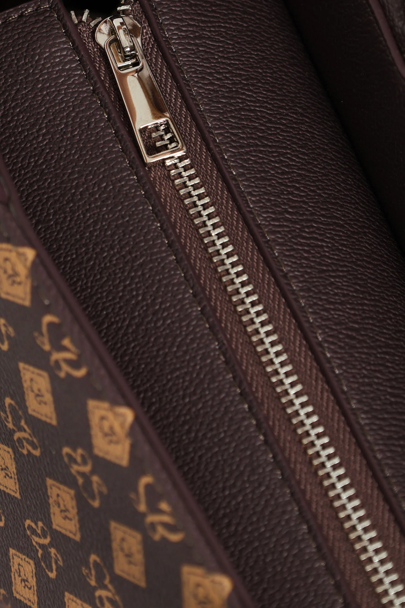 All Over Print Shopper Bag - Brown - Image 6