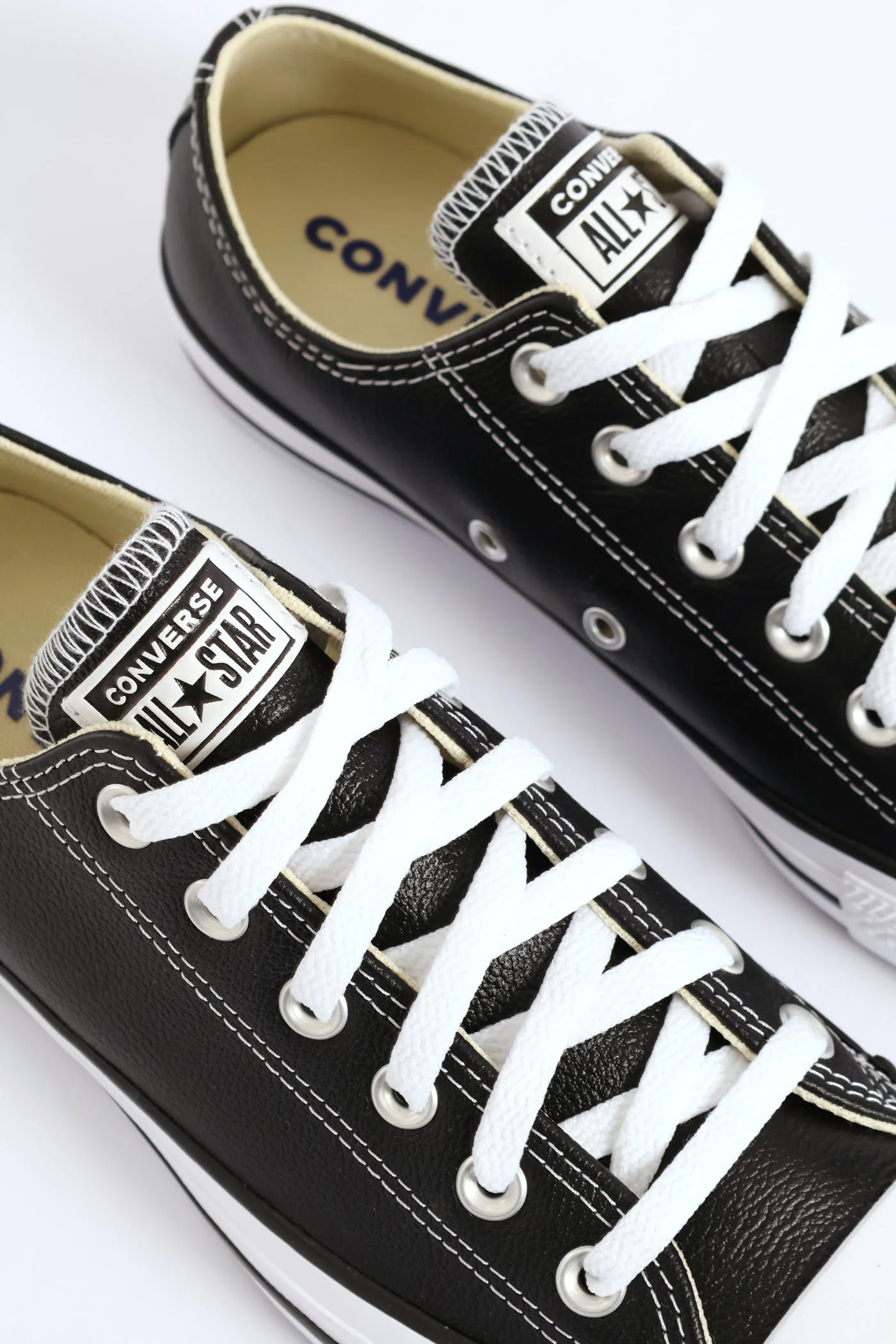 All Star Leather Lo Sneaker - Black - Image 2