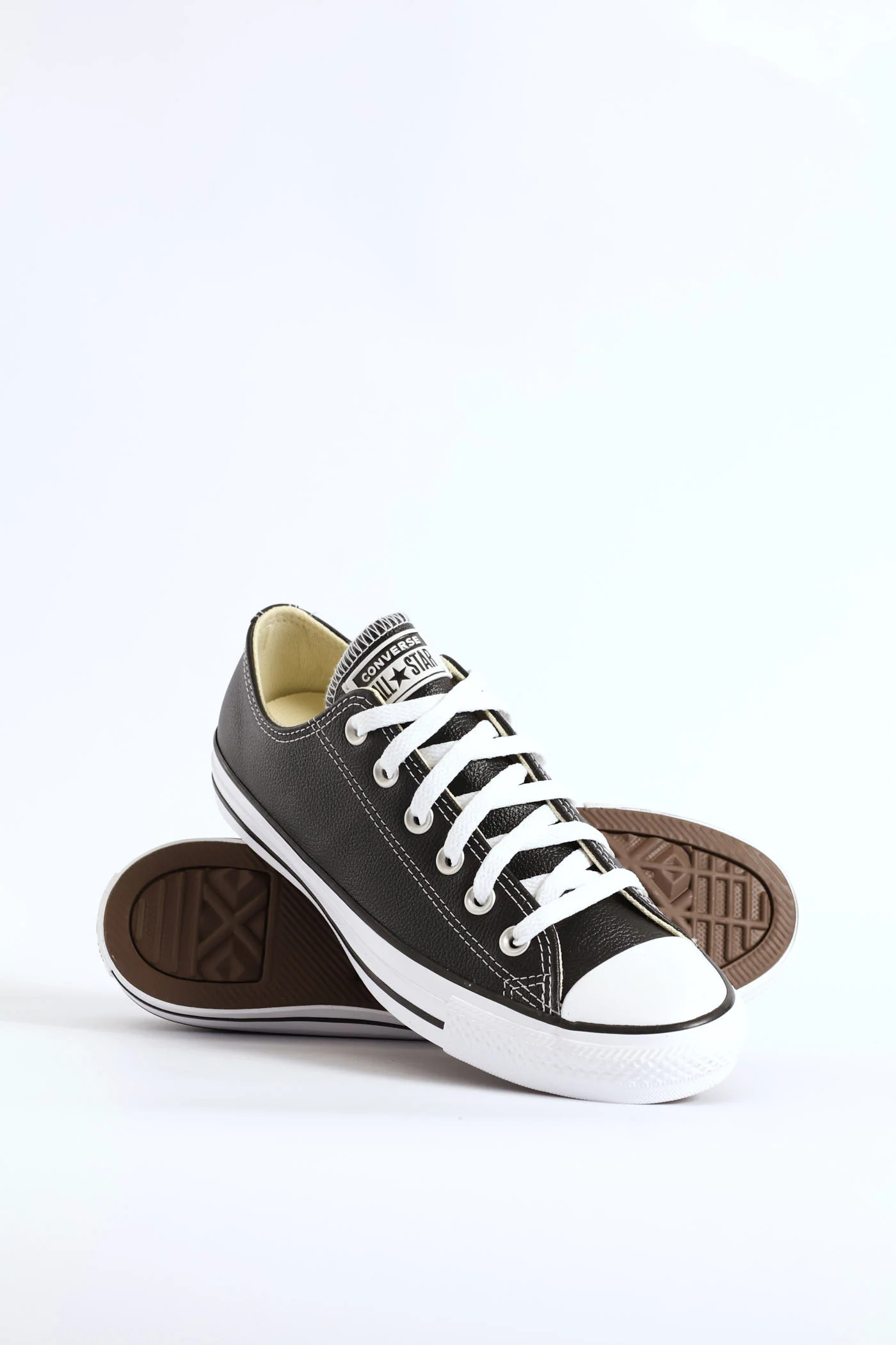 All Star Leather Lo Sneaker - Black - Image 6
