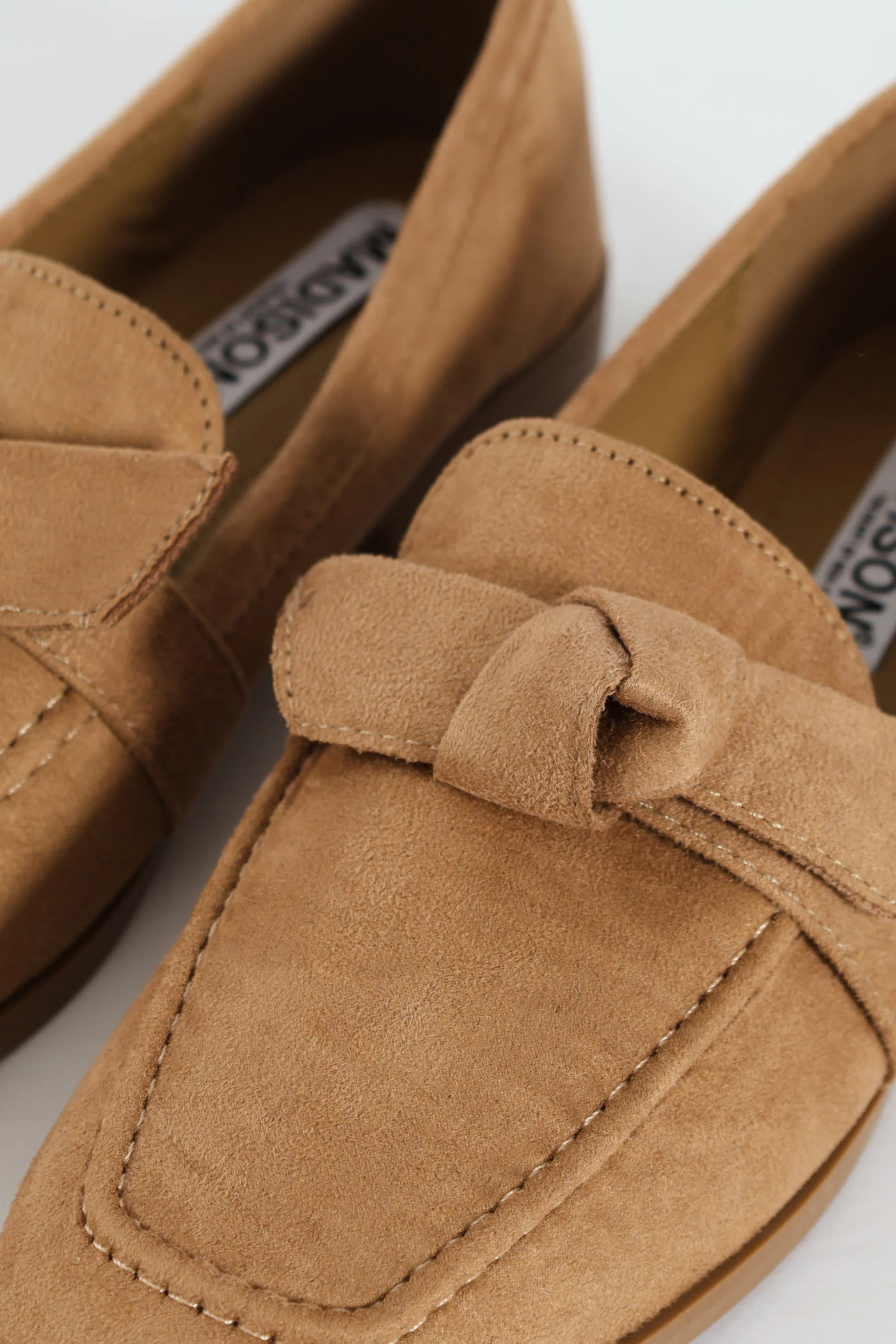 Almond Toe Bow Loafer - Taupe - Image 2