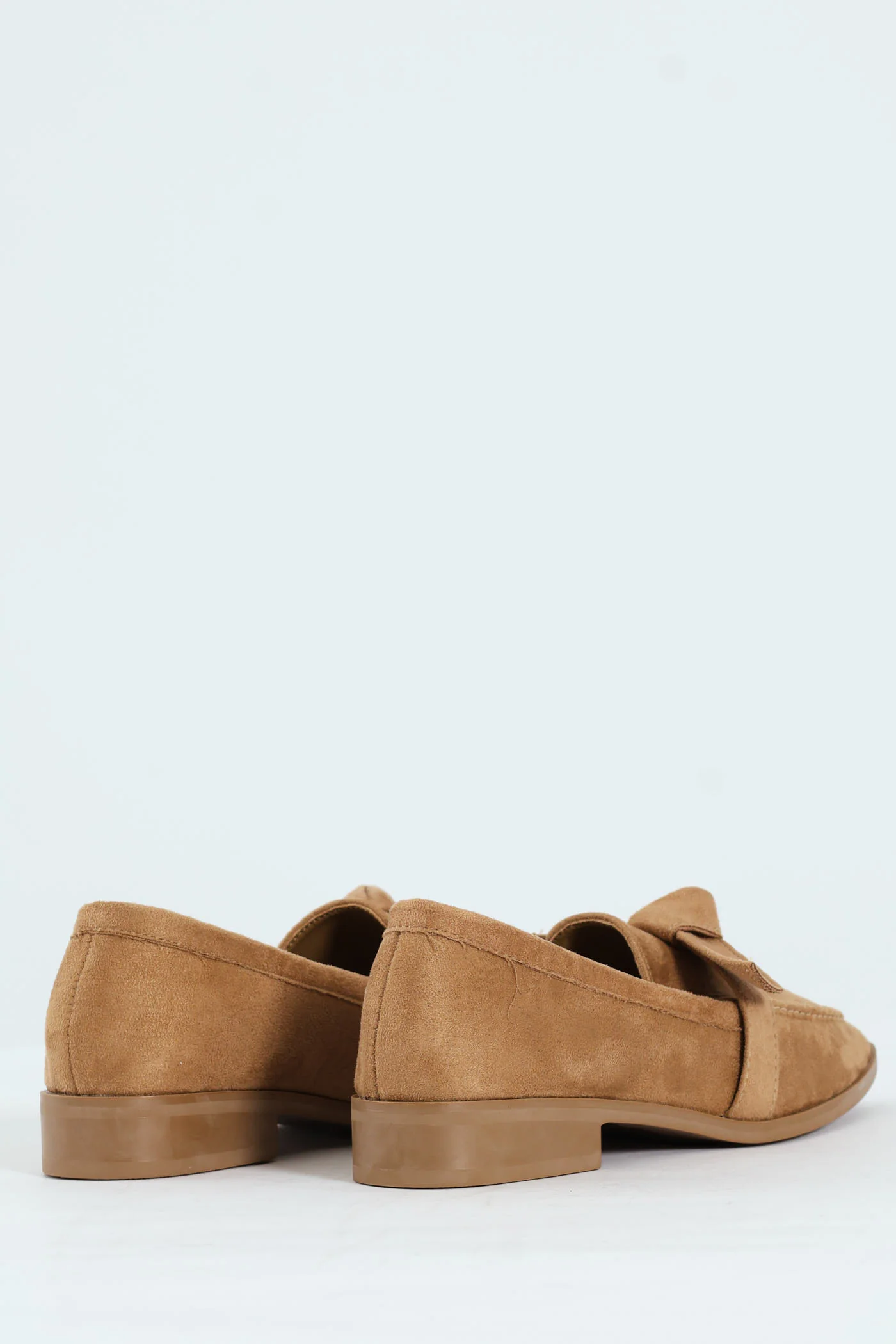 Almond Toe Bow Loafer - Taupe - Image 3
