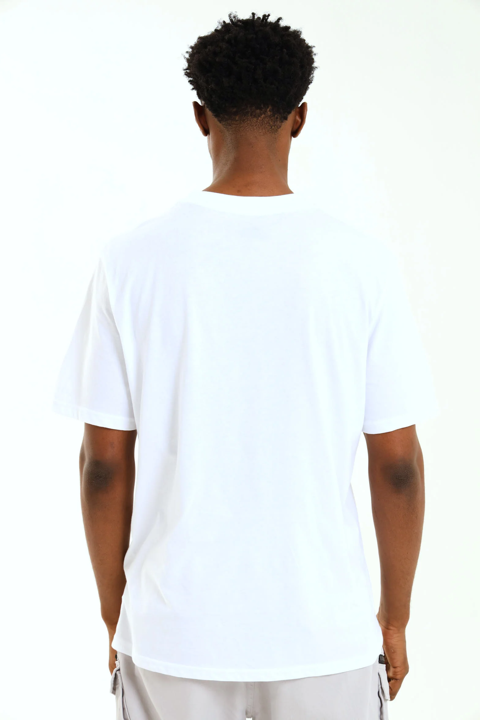 Always Trouble Front Small Print Tee - White - Image 4