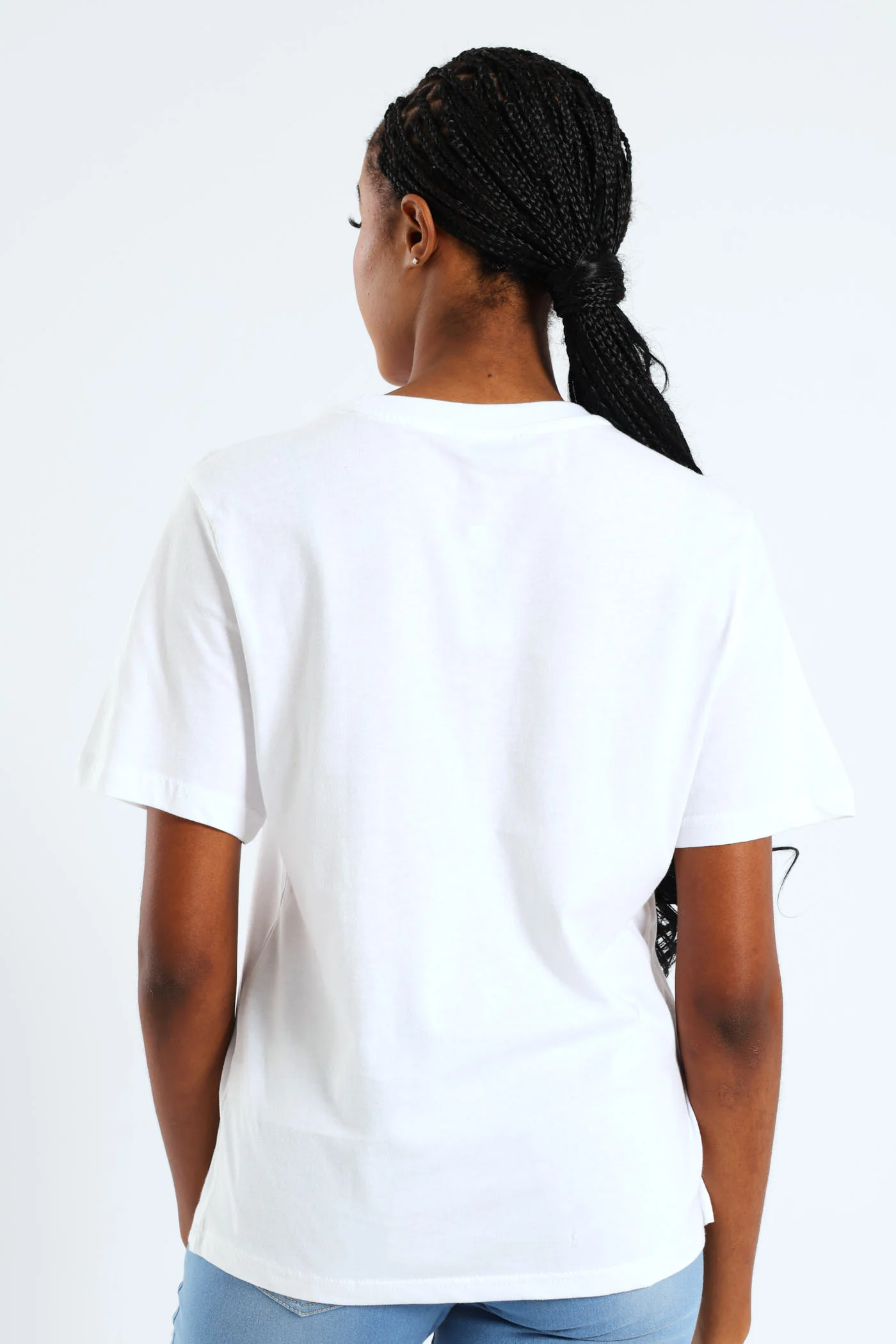 Amalfi Coast Stripe Lemon Boxy Tee - White - Image 3