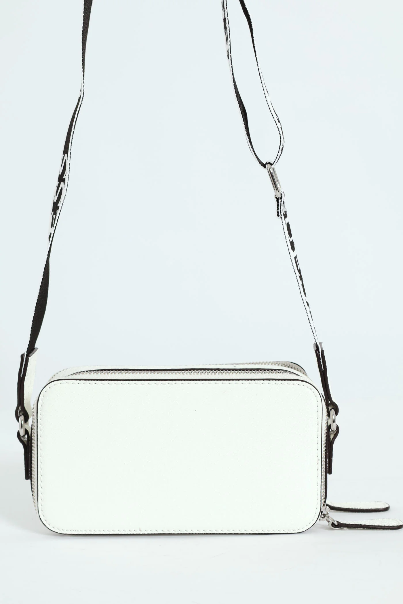 Amanza Mini Crossbody Top Zip Bag - White - Image 5