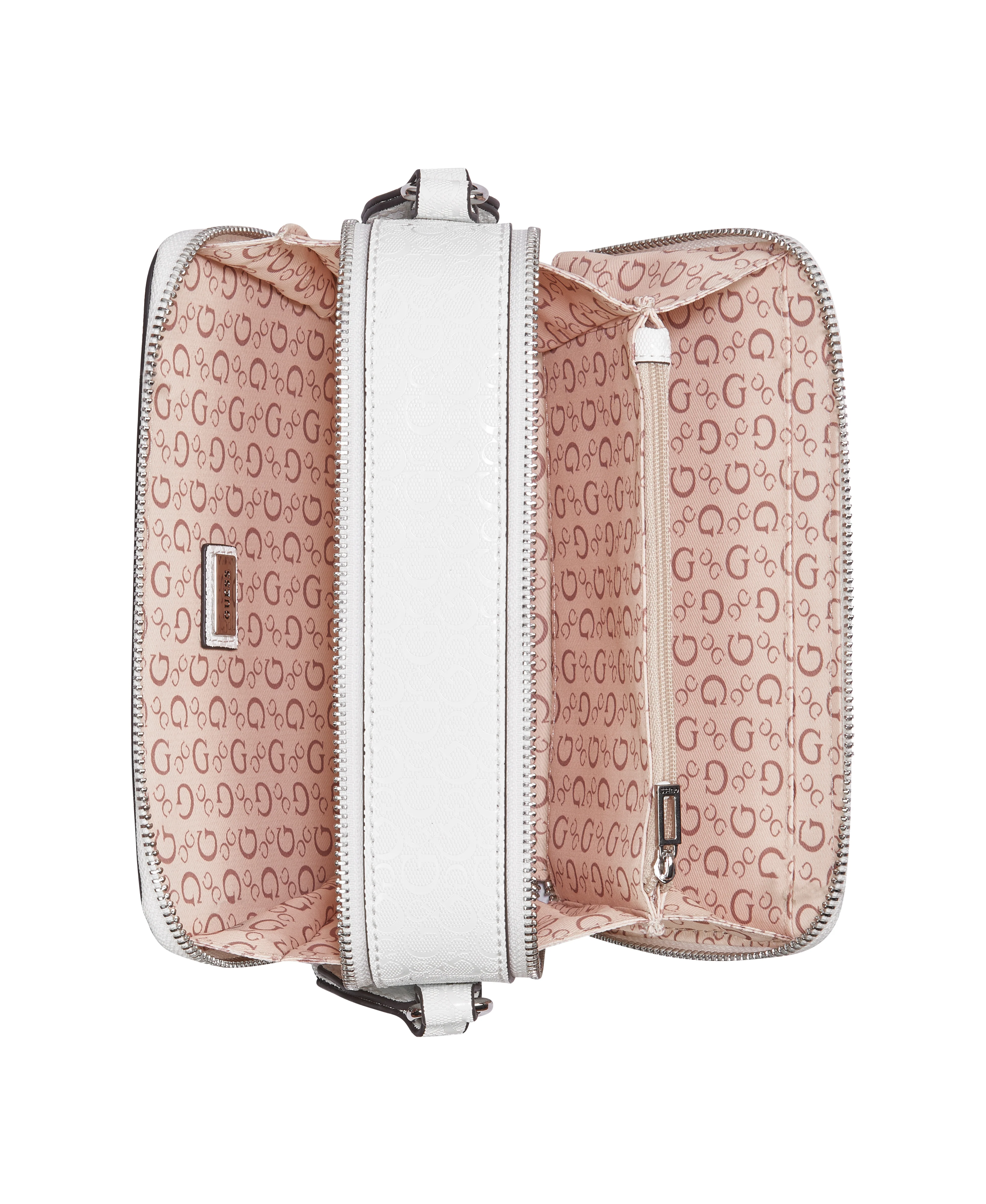 Amanza Mini Crossbody Top Zip Bag - White - Image 8