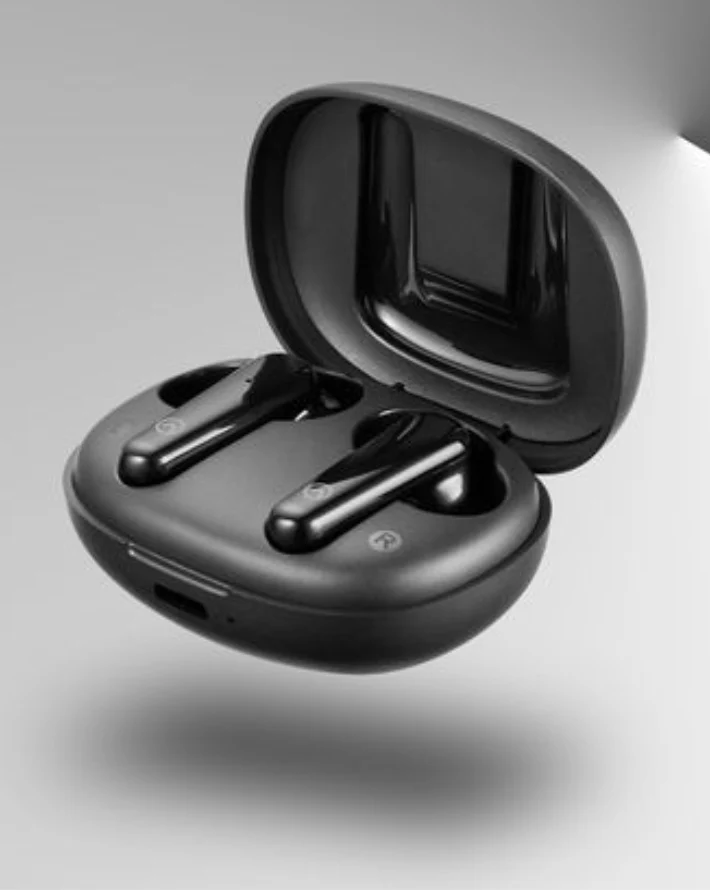 Ambient TWS Earphones with Dual Mic ENC - Black - Image 5