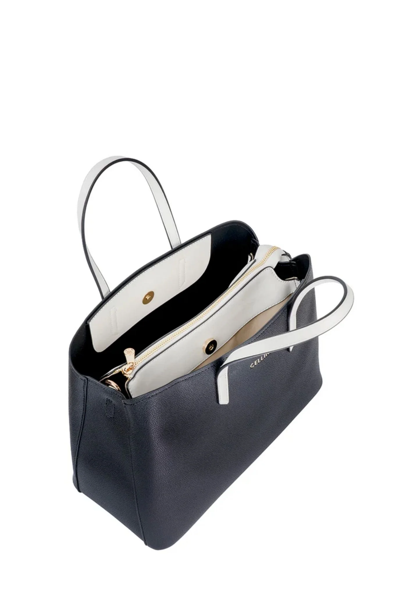 Amelia Shopper Bag - Black/White - Image 4