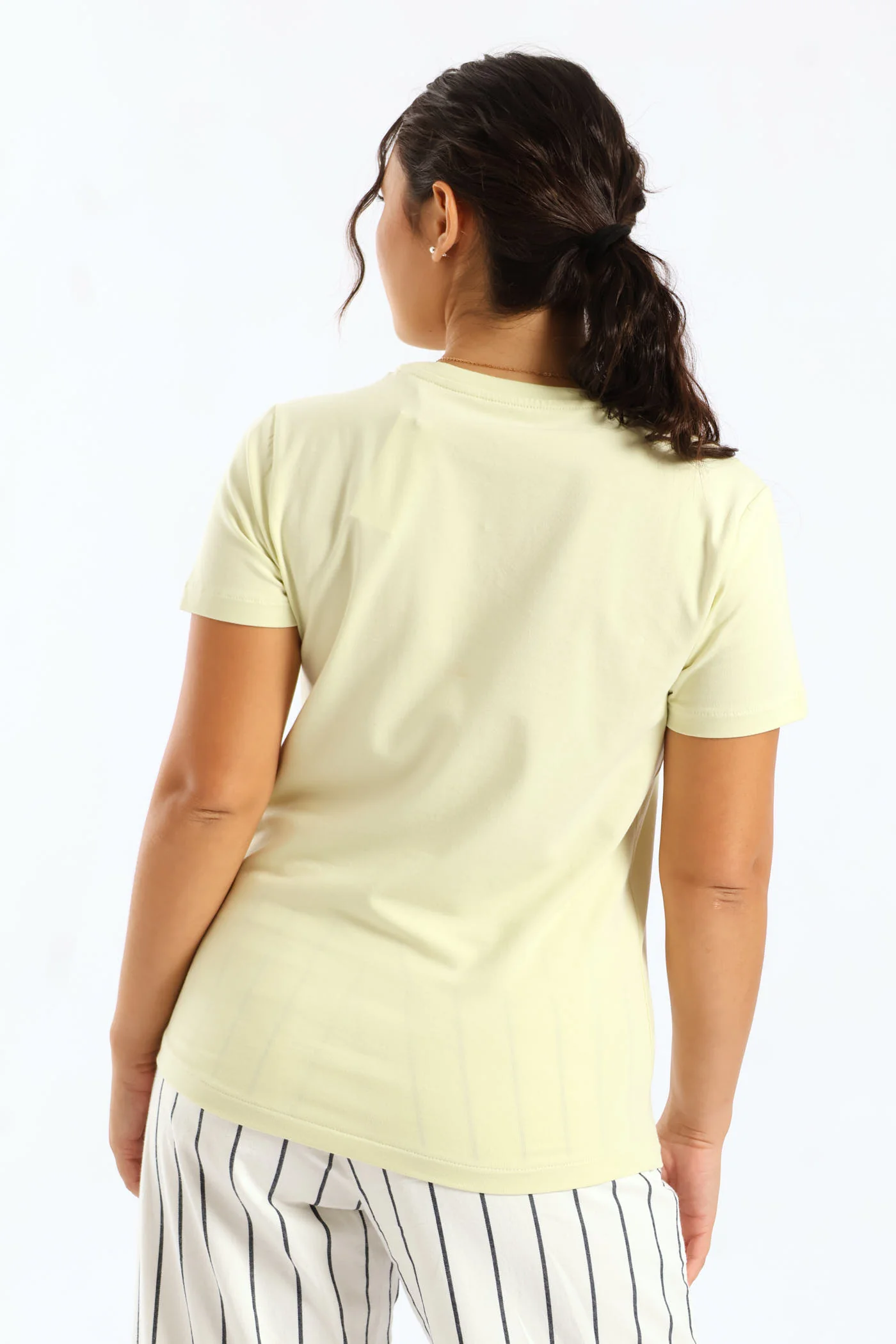 Amy Tonal Logo T-Shirt - Lime Fatigue - Image 3