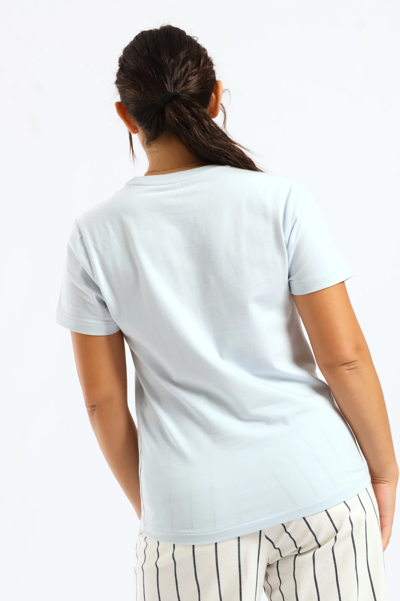 Amy Tonal Logo T-Shirt - Sky Blue - Image 2
