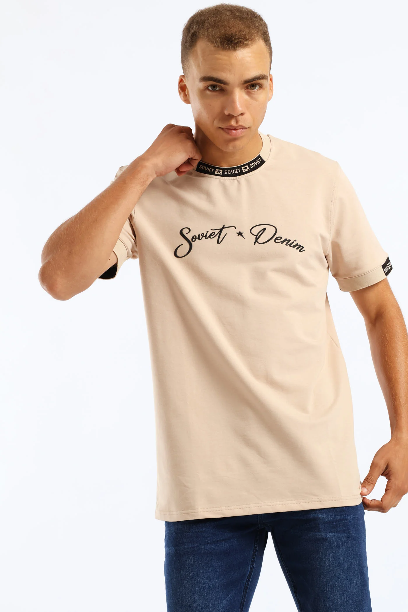 Anchor Tee - Stone - Image 4
