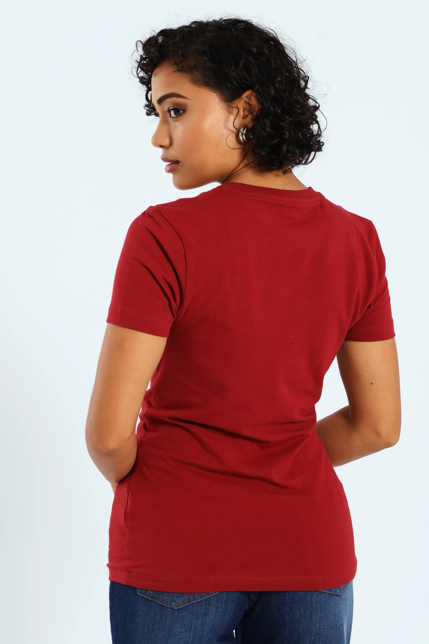 Anele Embellished Tee - Red - Image 2