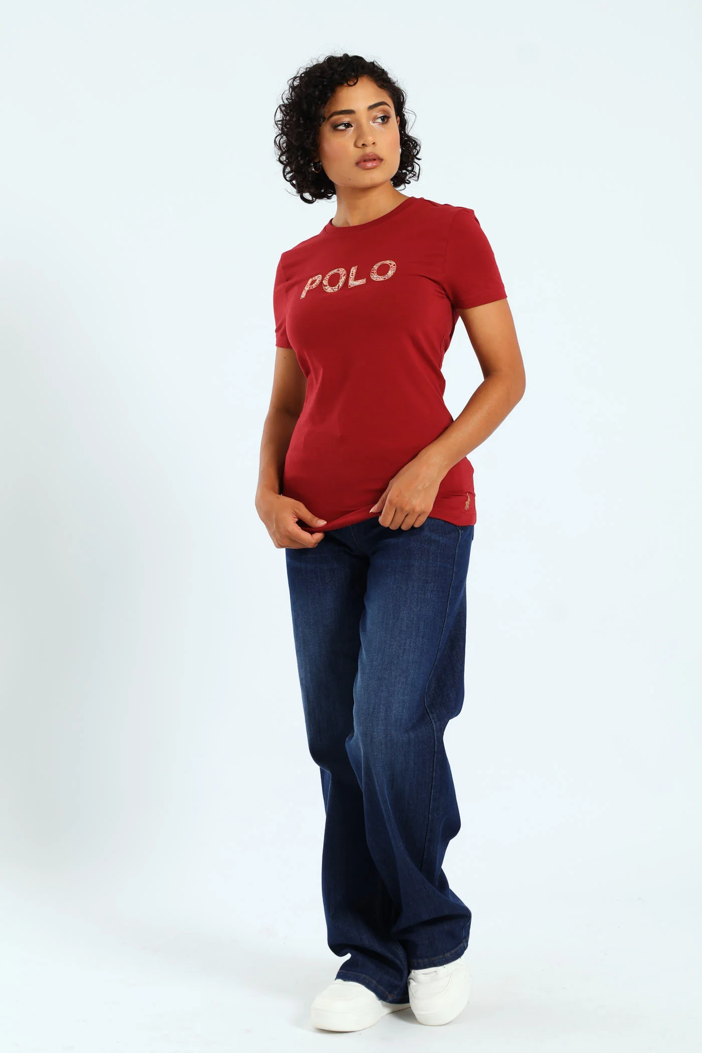 Anele Embellished Tee - Red - Image 5