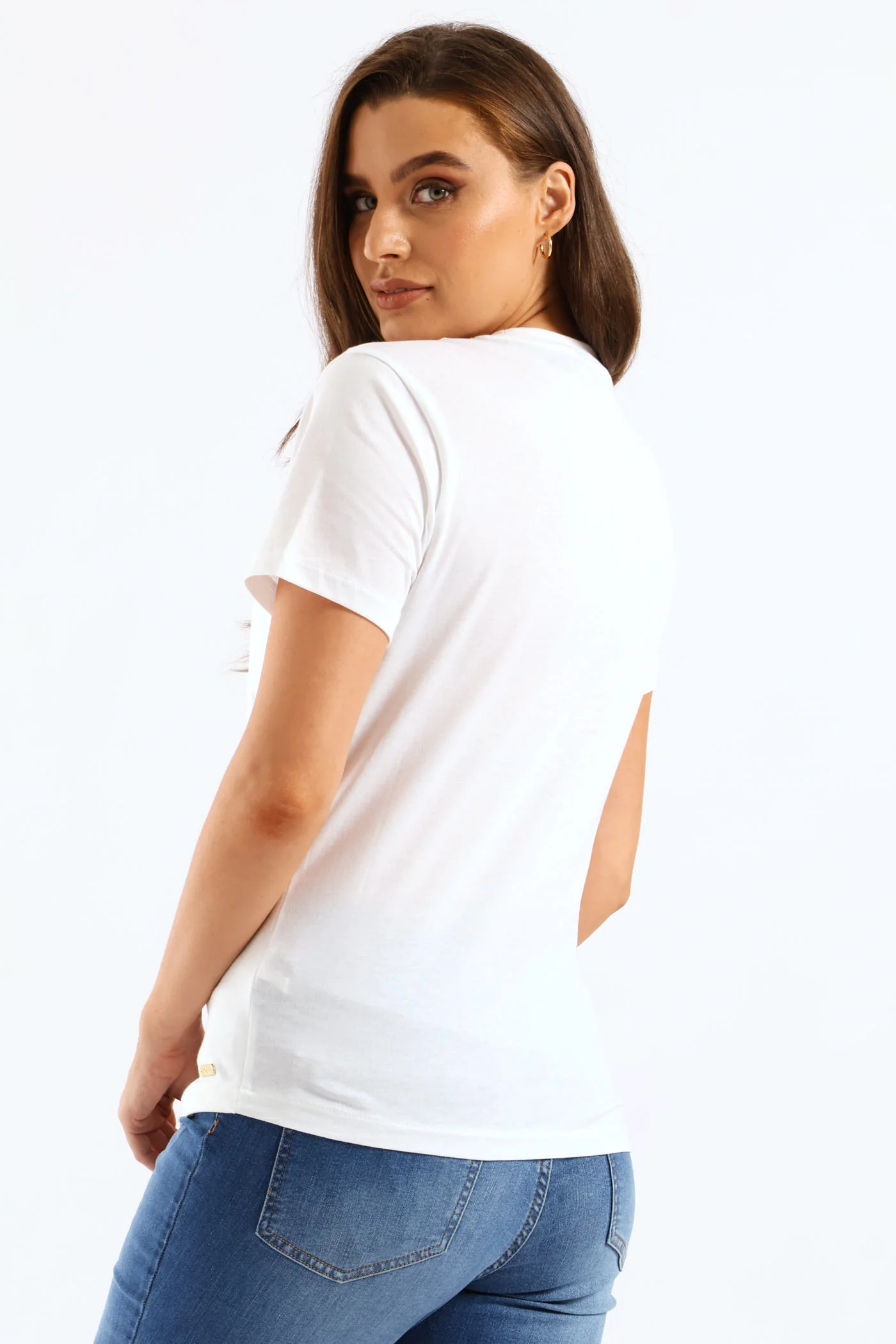 Anele Sequin T-Shirt - Off White - Image 5
