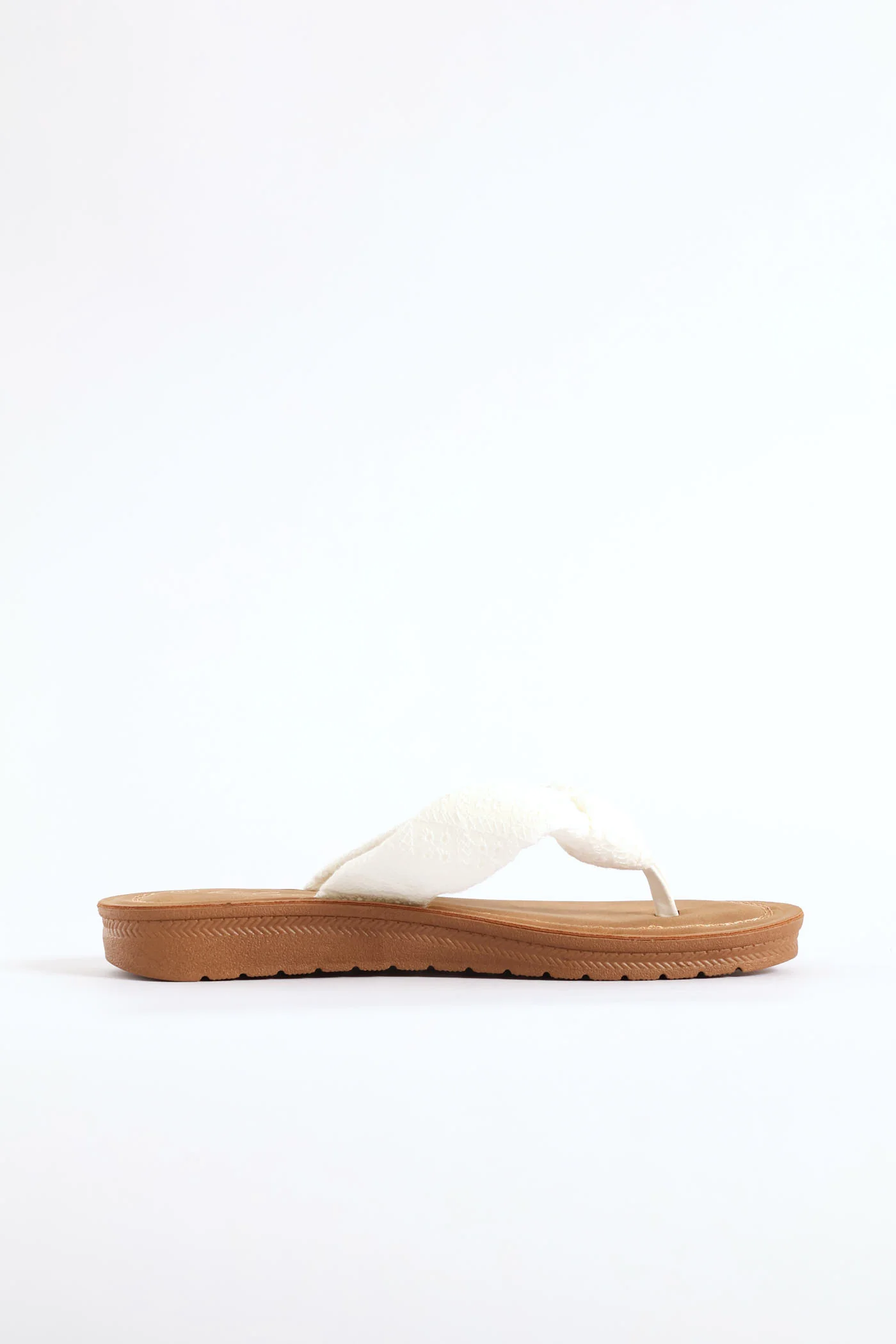 Anglaise  Comfort Outsole Thong Sandal - White - Image 3