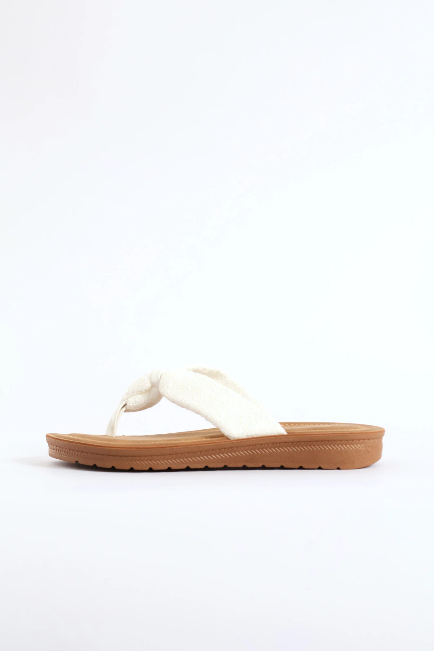 Anglaise  Comfort Outsole Thong Sandal - White - Image 4