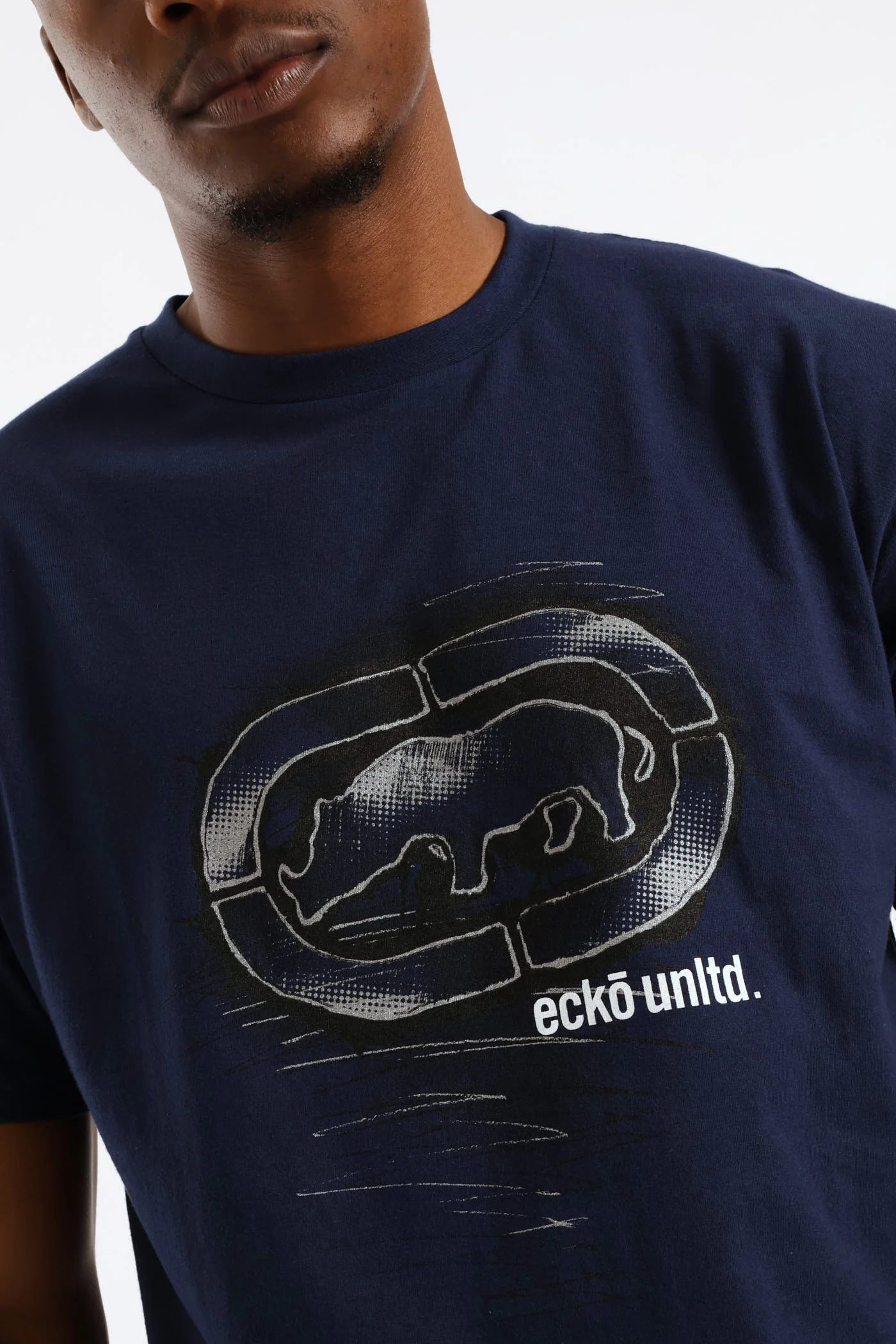 Angled Tee - Navy - Image 2