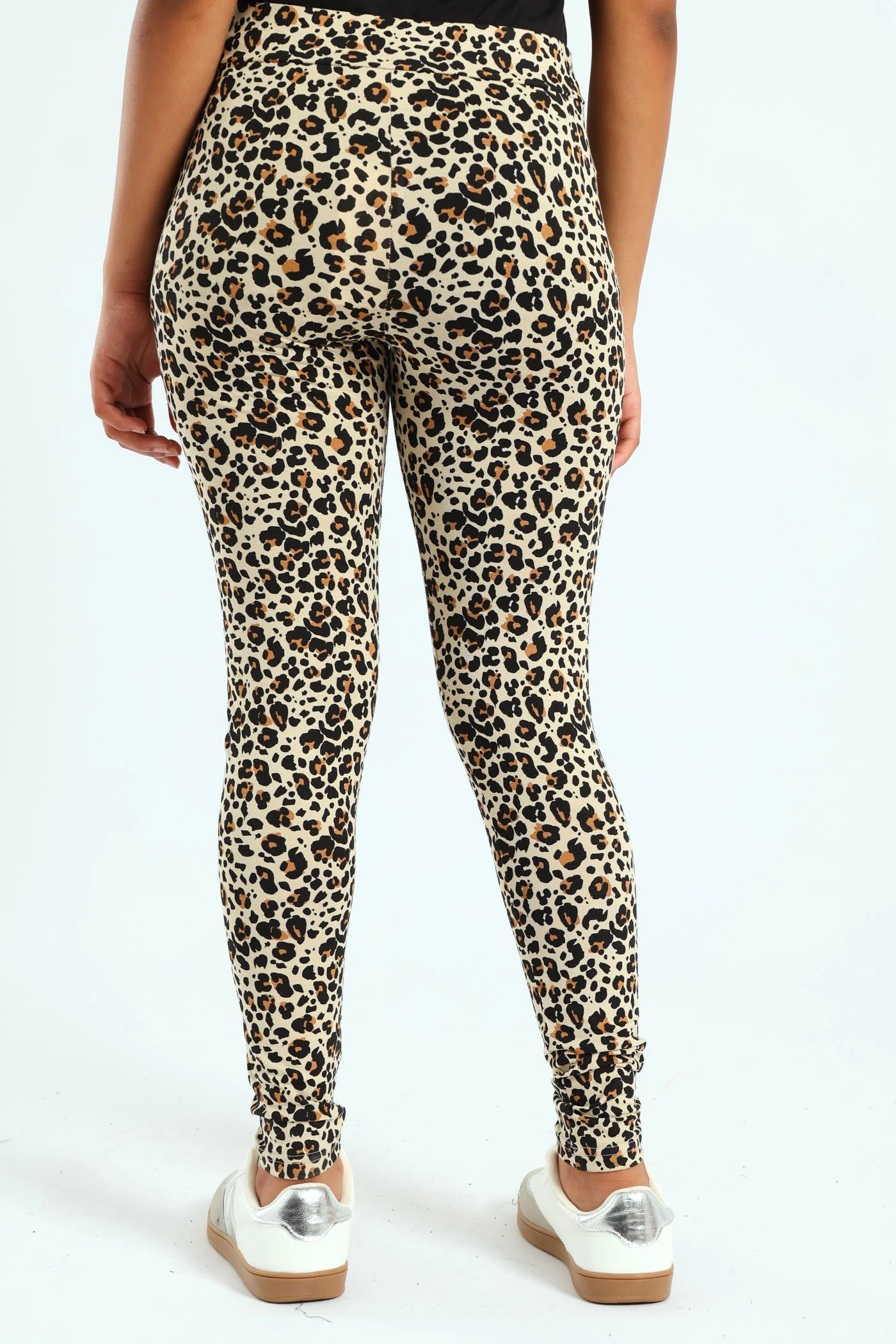Animal Print Leggings - Toasted Nut - Image 4