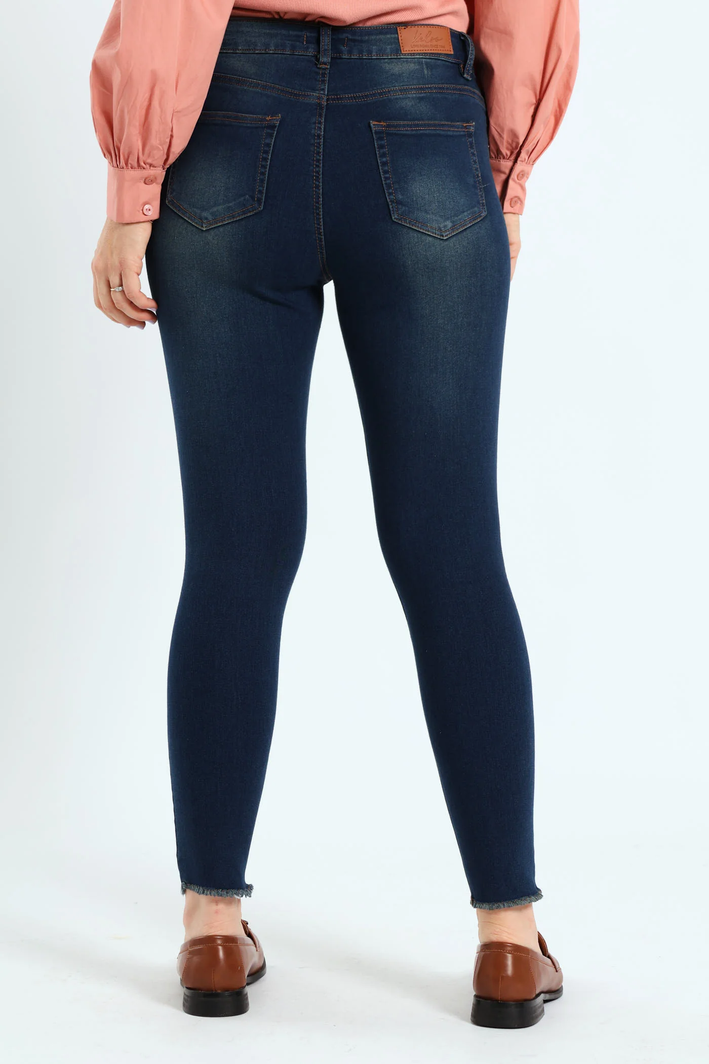 Ankle Grazer Skinny Jean - Tea Stain - Image 2