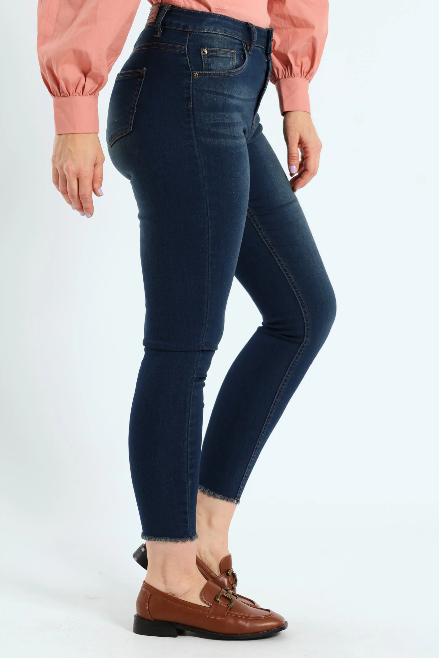 Ankle Grazer Skinny Jean - Tea Stain - Image 3