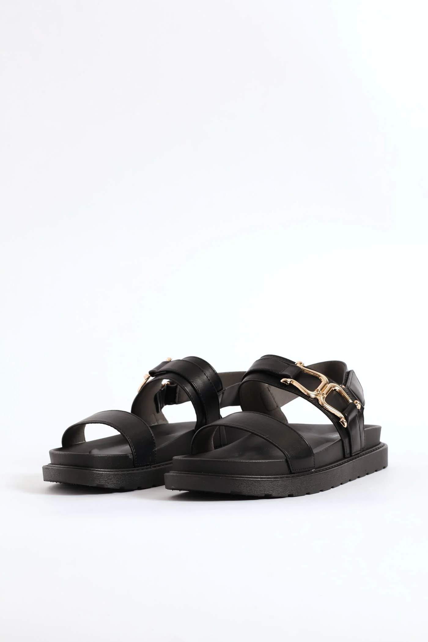 Ankle Strap Detail Sandal - Black - Image 5
